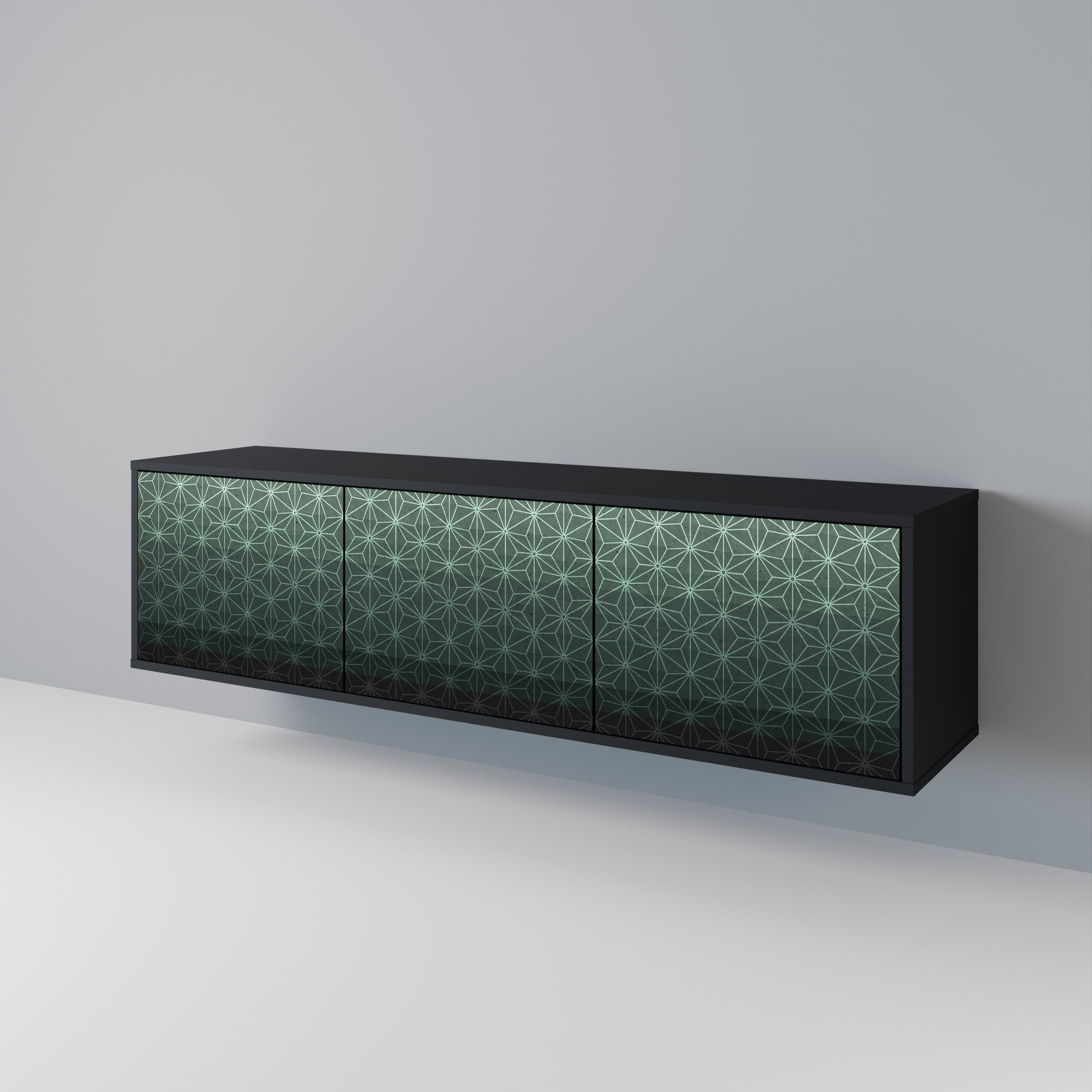ORNAMENTAL GLIMMER Móvel de TV de 3 Portas