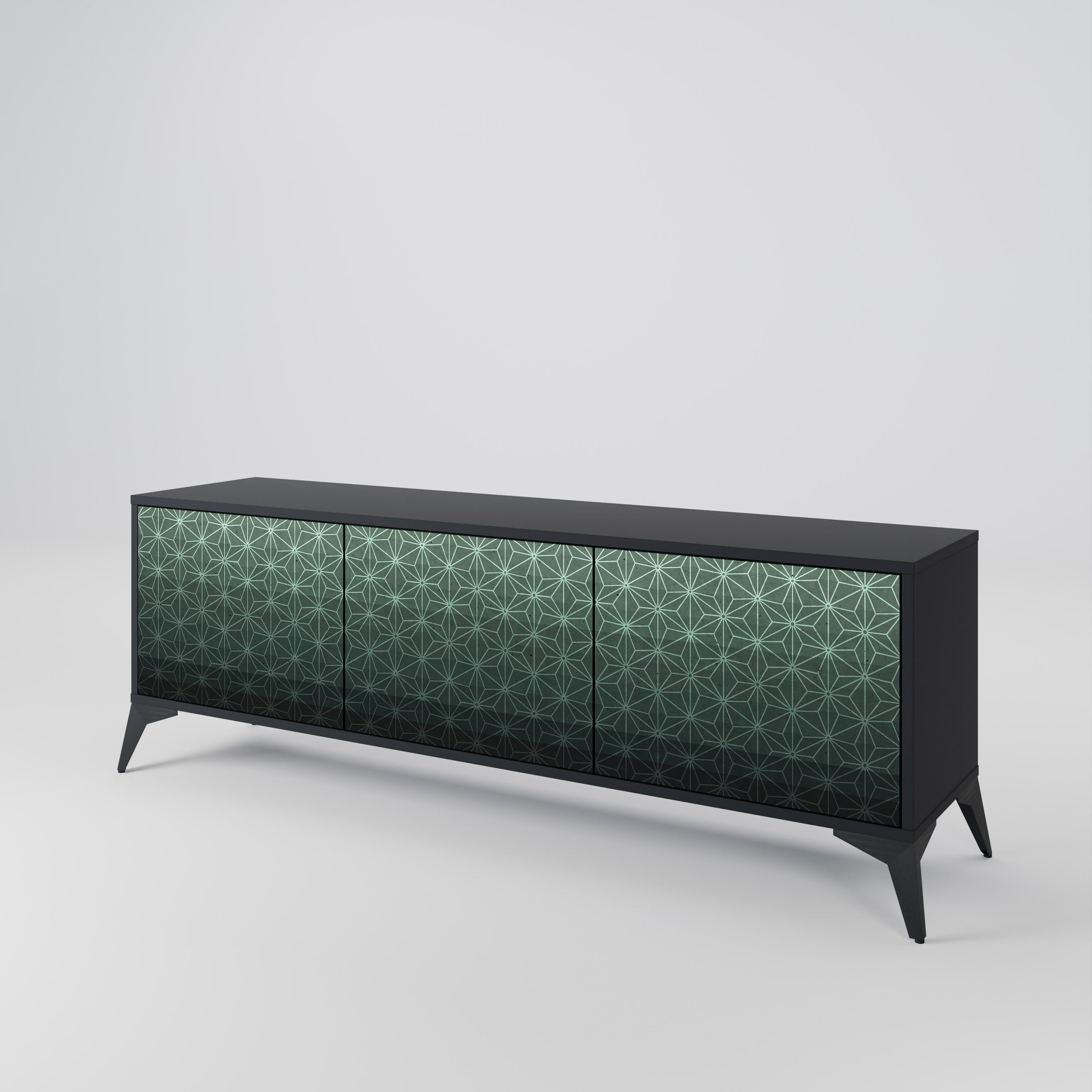 ORNAMENTAL GLIMMER Móvel de TV de 3 Portas