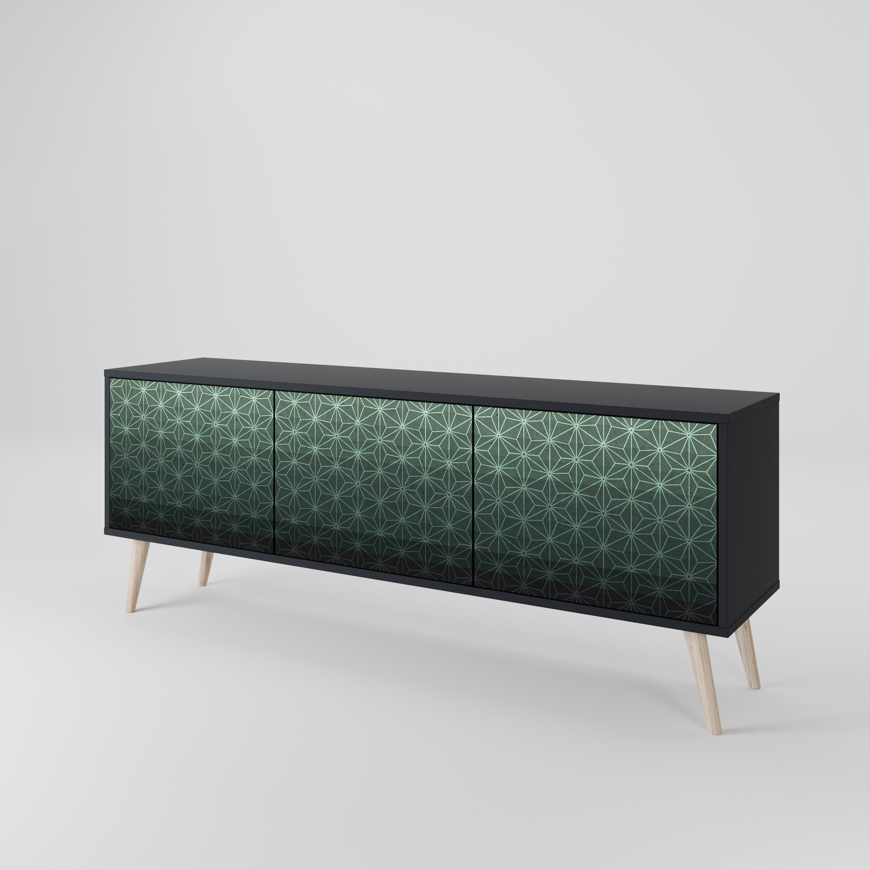 ORNAMENTAL GLIMMER Móvel de TV de 3 Portas