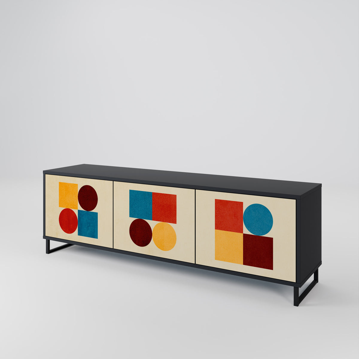 GEOMETRIC PUZZLE 3-türiges TV-Lowboard