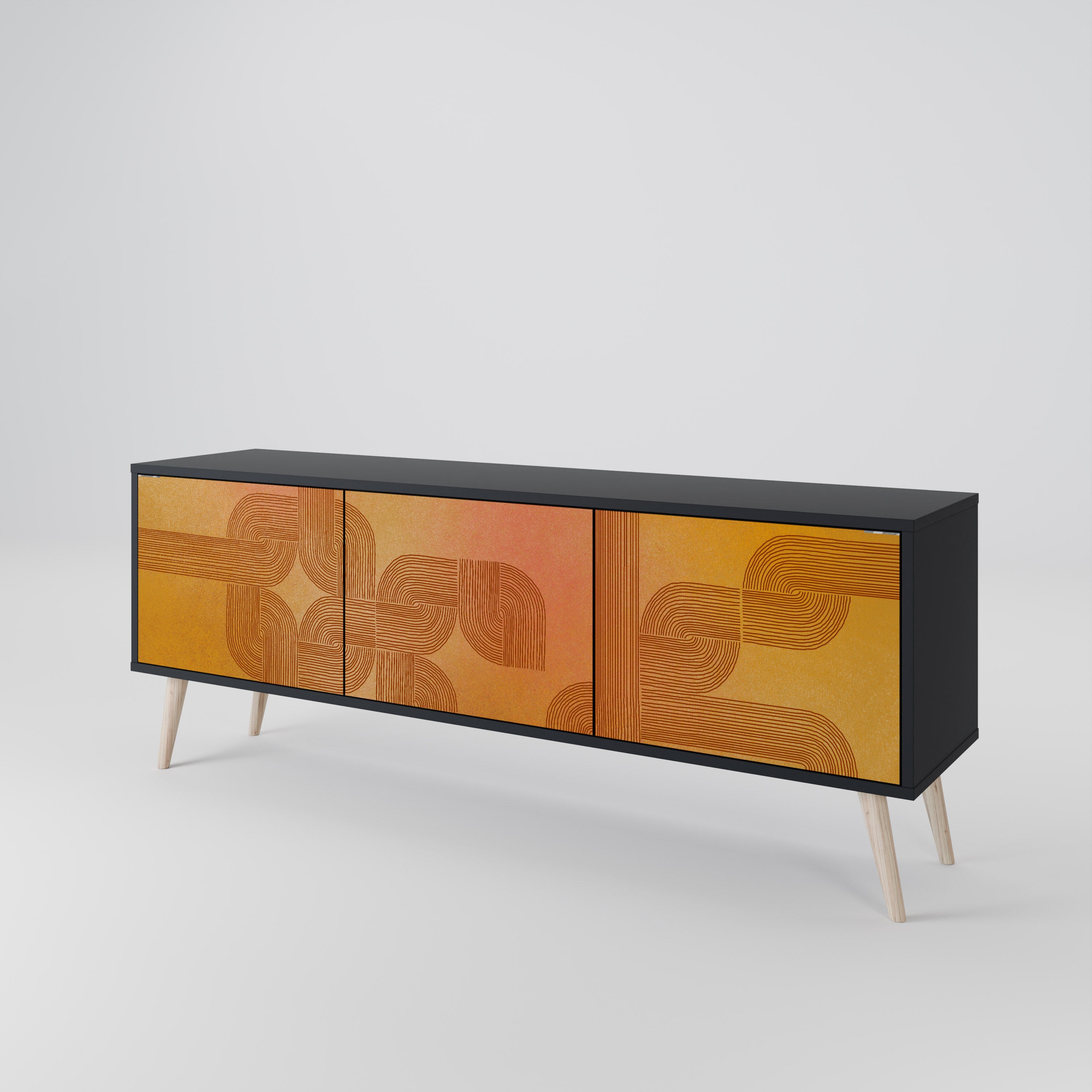 STRENGTHENING RELATION Mueble de TV de 3 Puertas