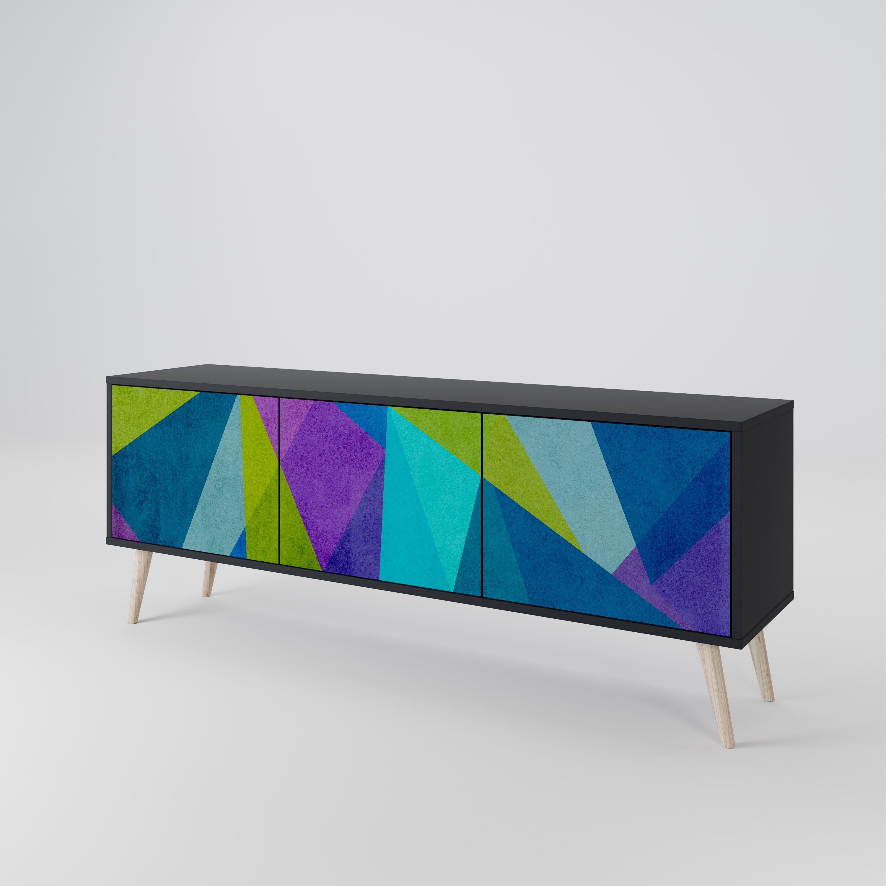 COLD SHOWCASE Mueble de TV de 3 Puertas