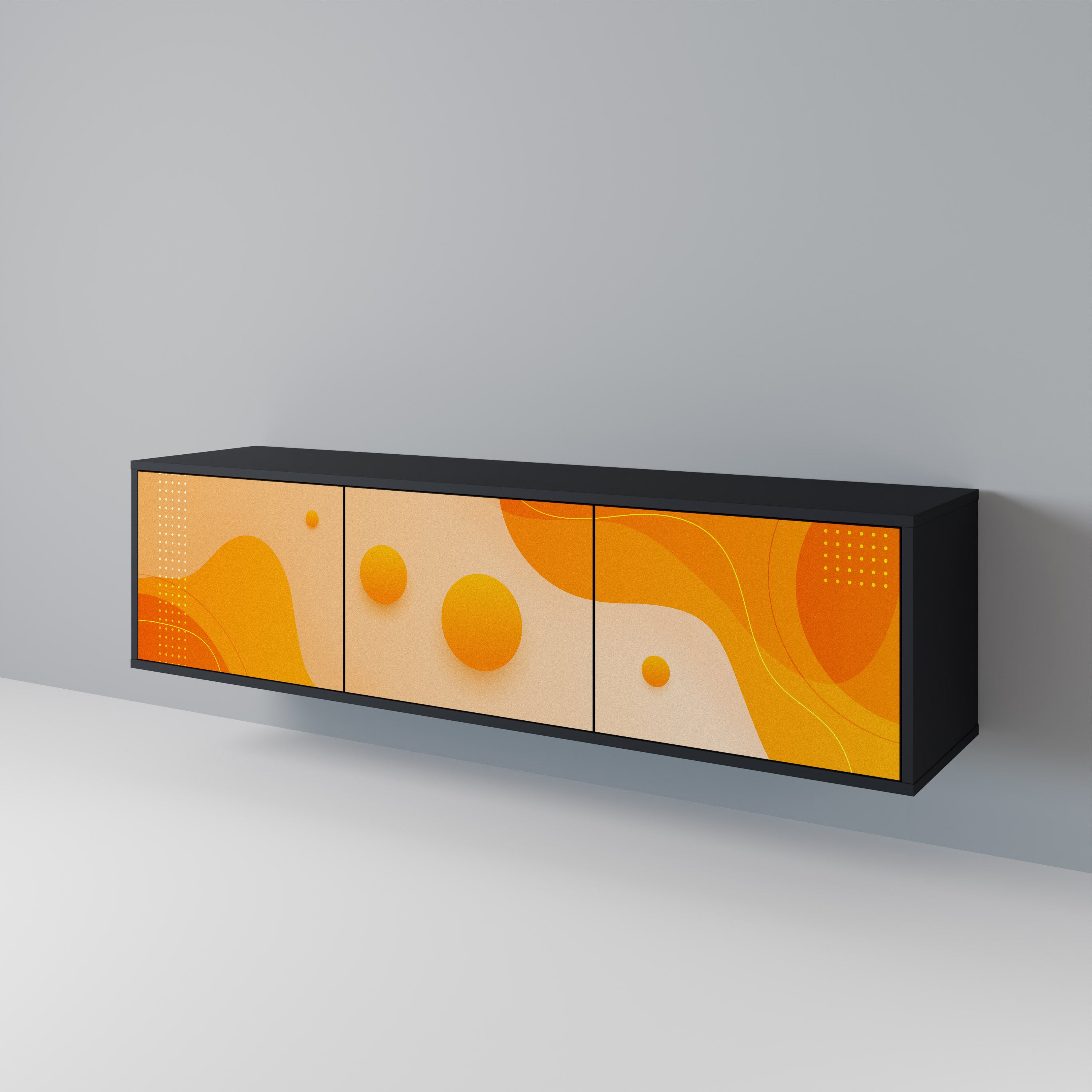 ORANGE ARRANGEMENT Mueble de TV de 3 Puertas