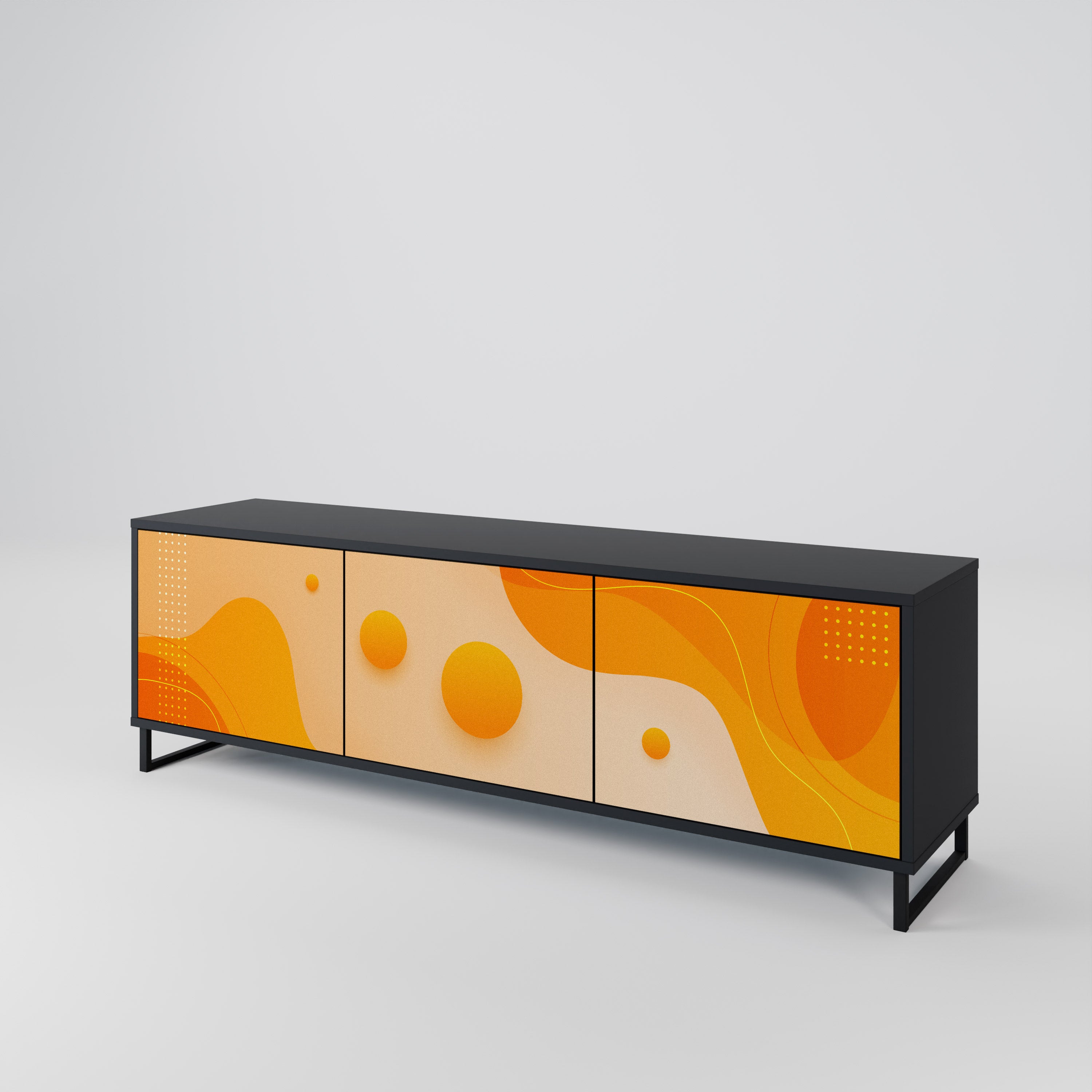 ORANGE ARRANGEMENT Mueble de TV de 3 Puertas