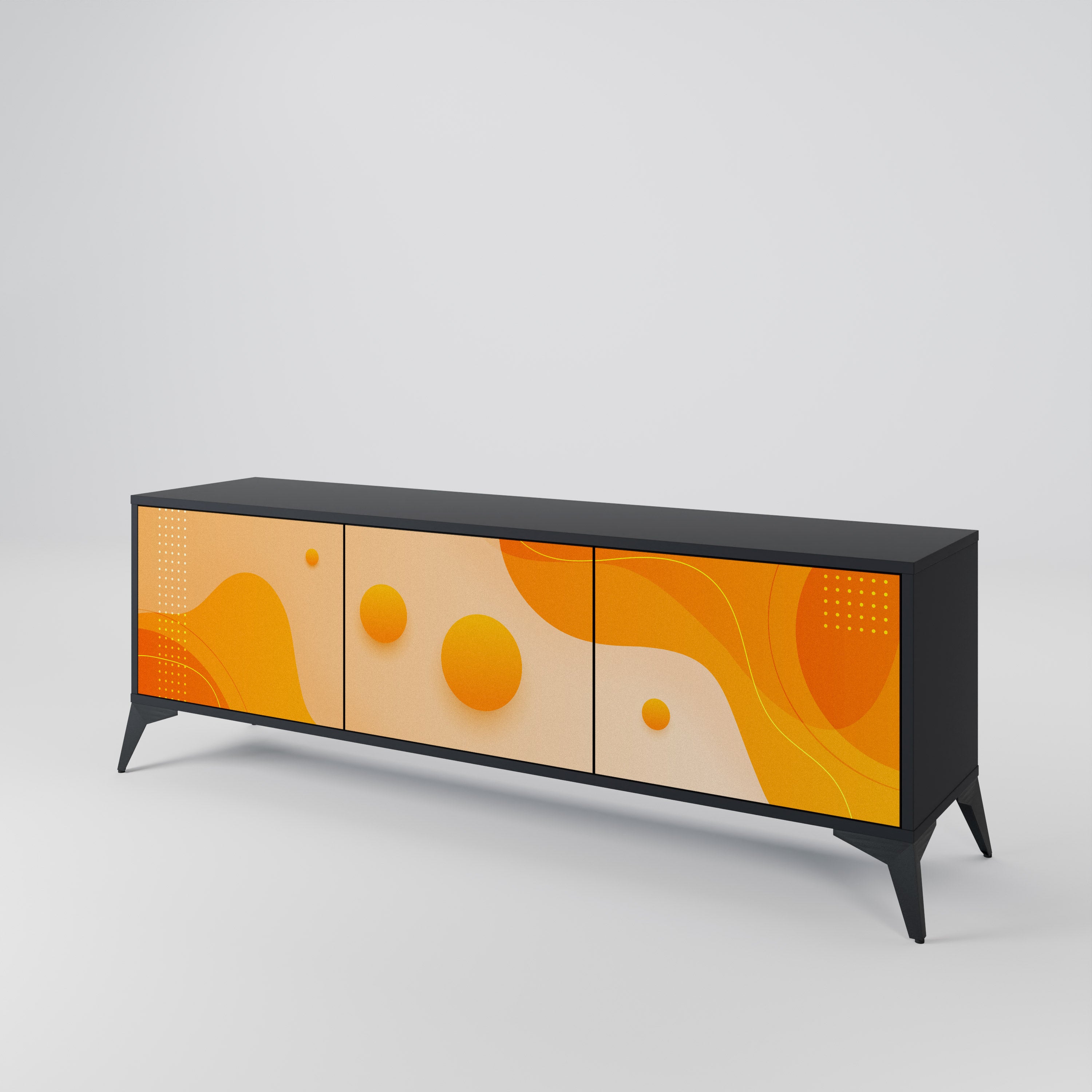 ORANGE ARRANGEMENT Mueble de TV de 3 Puertas