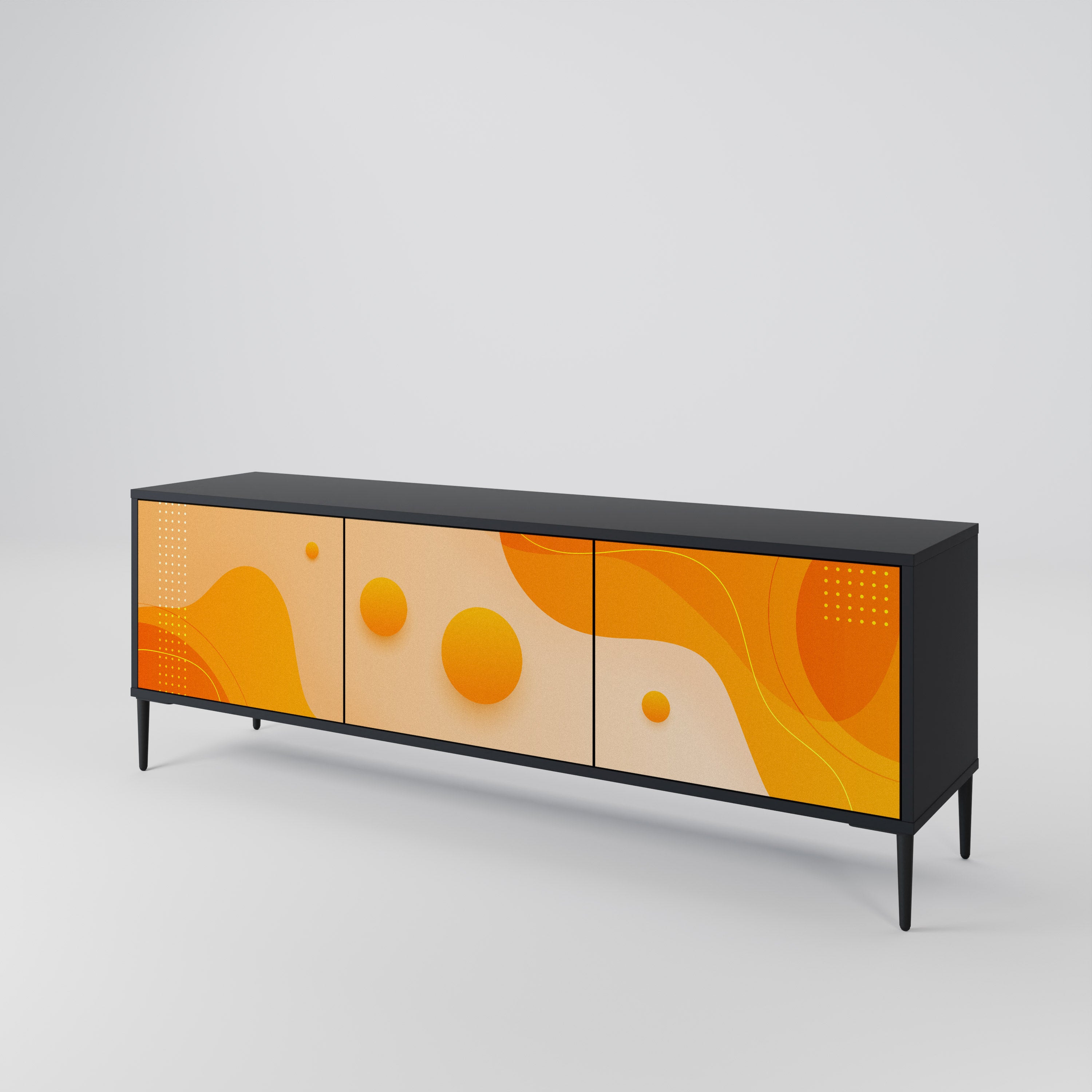 ORANGE ARRANGEMENT Mueble de TV de 3 Puertas