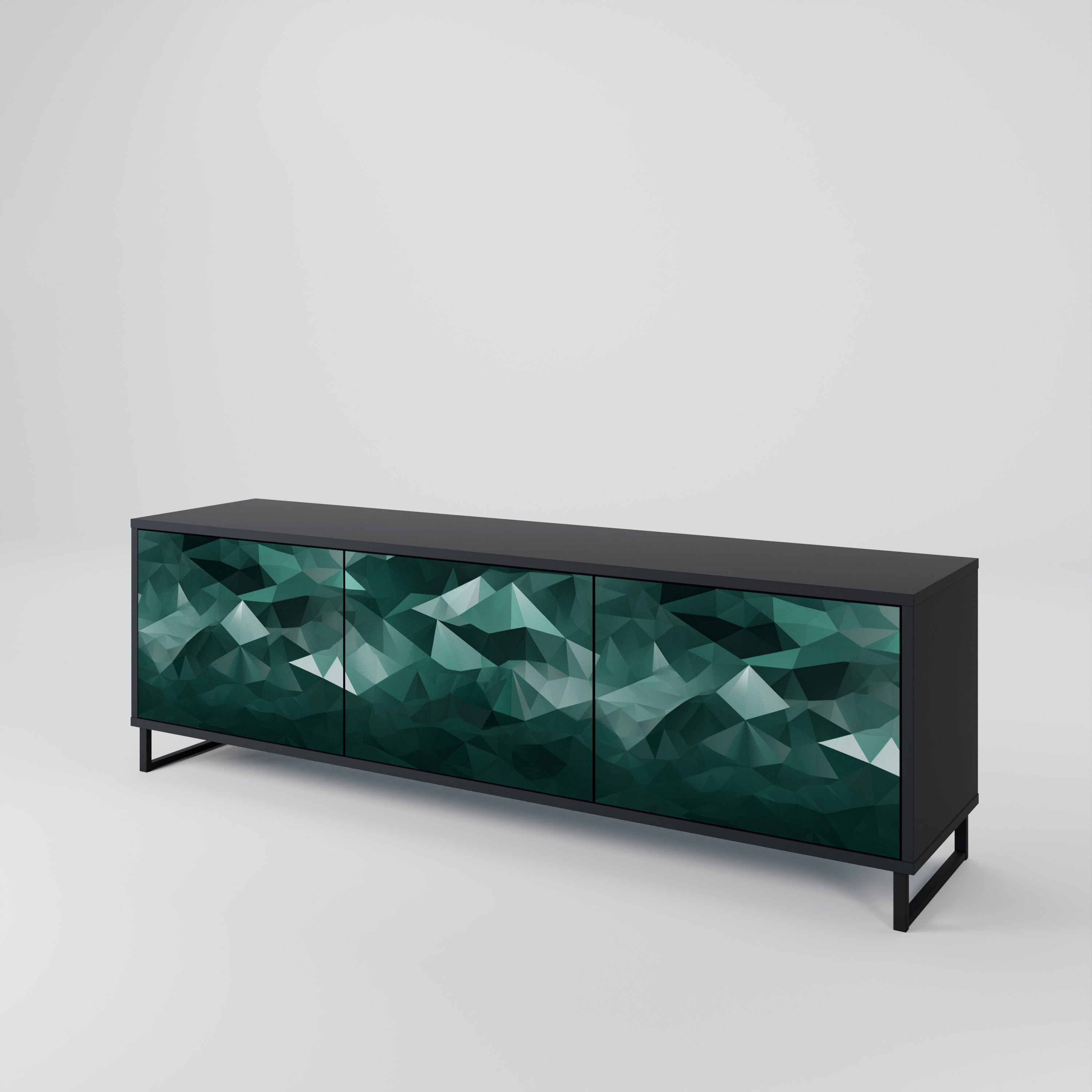 POLYGONAL FLOATING Mueble de TV de 3 Puertas