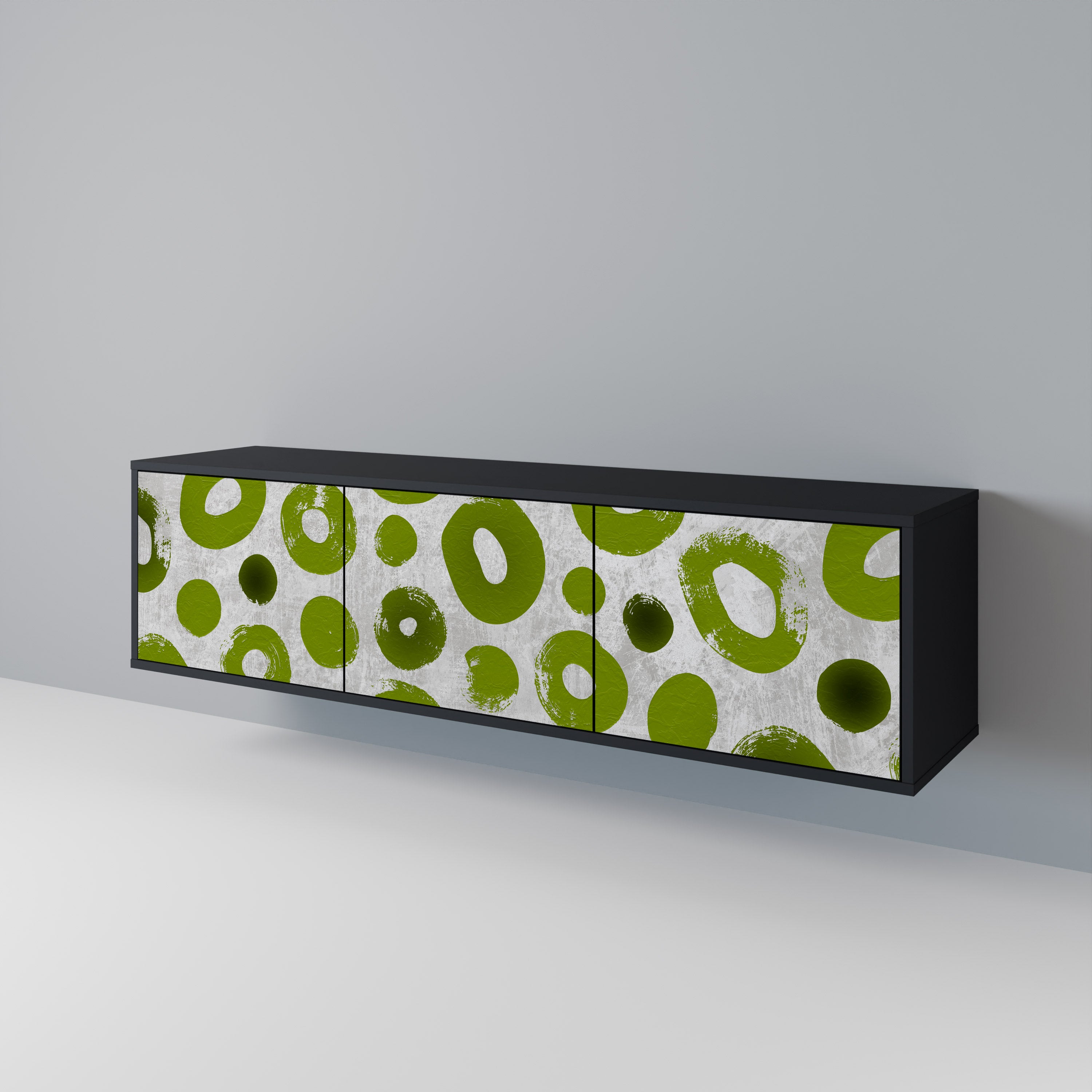 GREEN RHAPSODY Mueble de TV de 3 Puertas