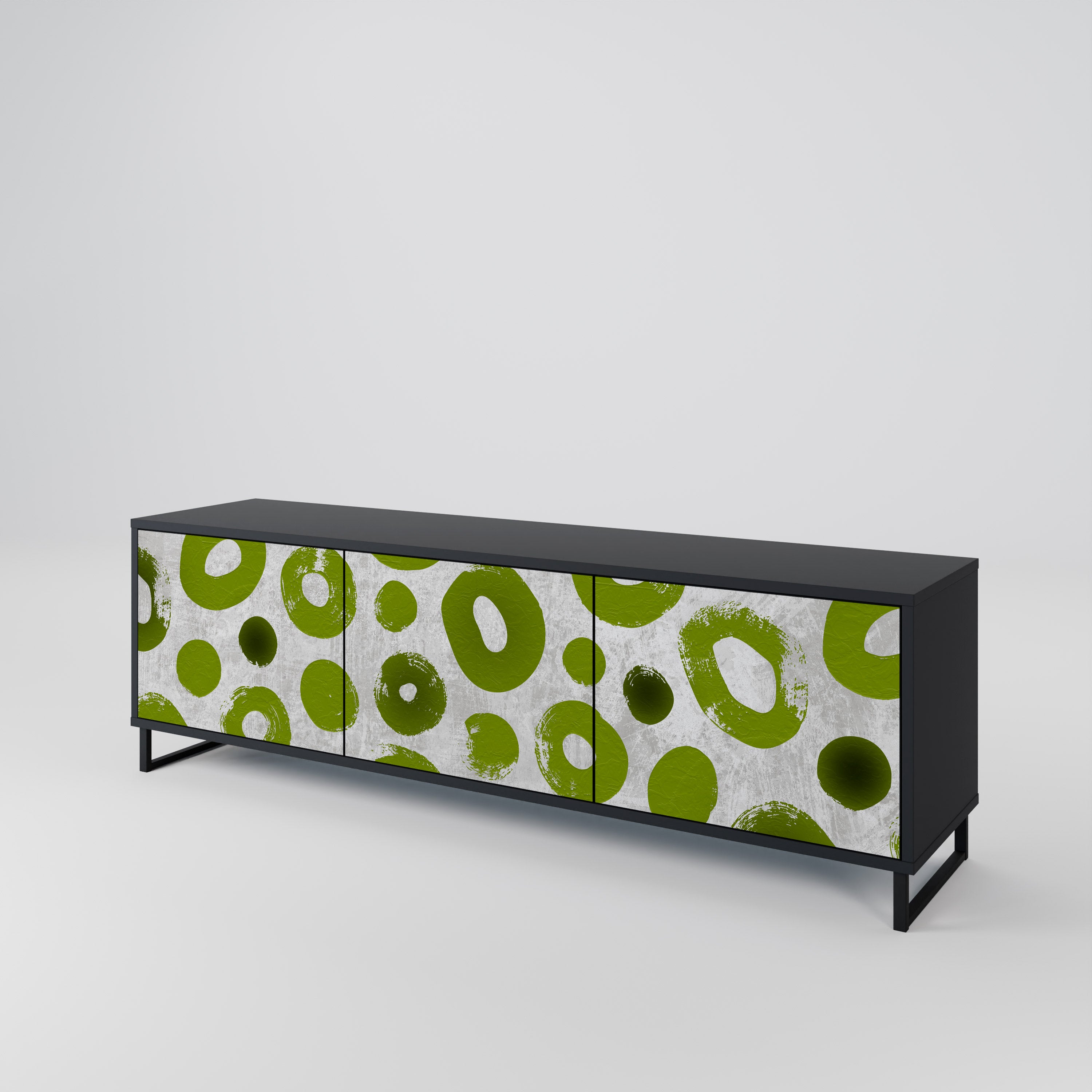 GREEN RHAPSODY Mueble de TV de 3 Puertas