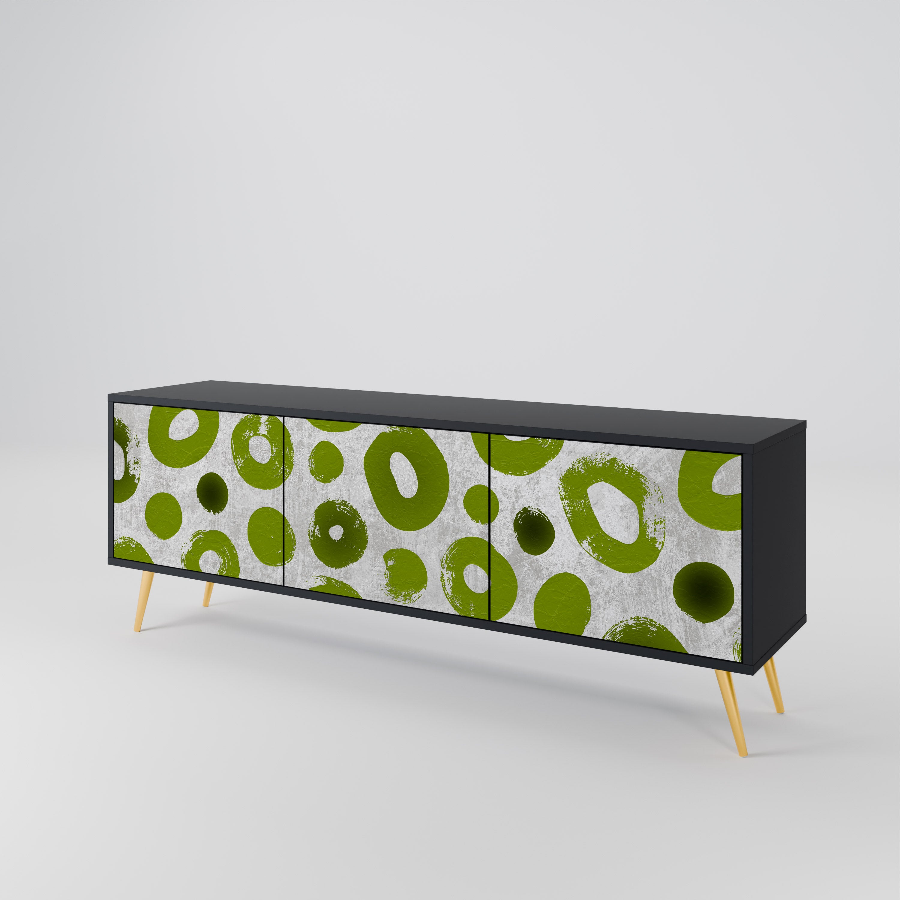 GREEN RHAPSODY Mueble de TV de 3 Puertas