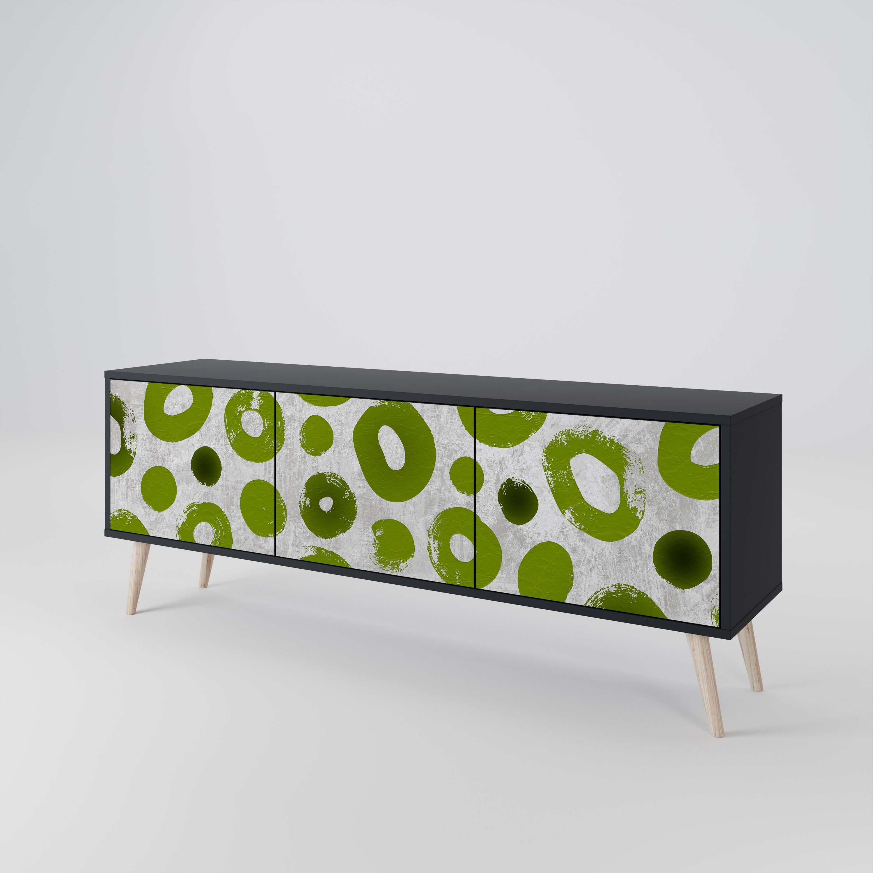 GREEN RHAPSODY Mueble de TV de 3 Puertas
