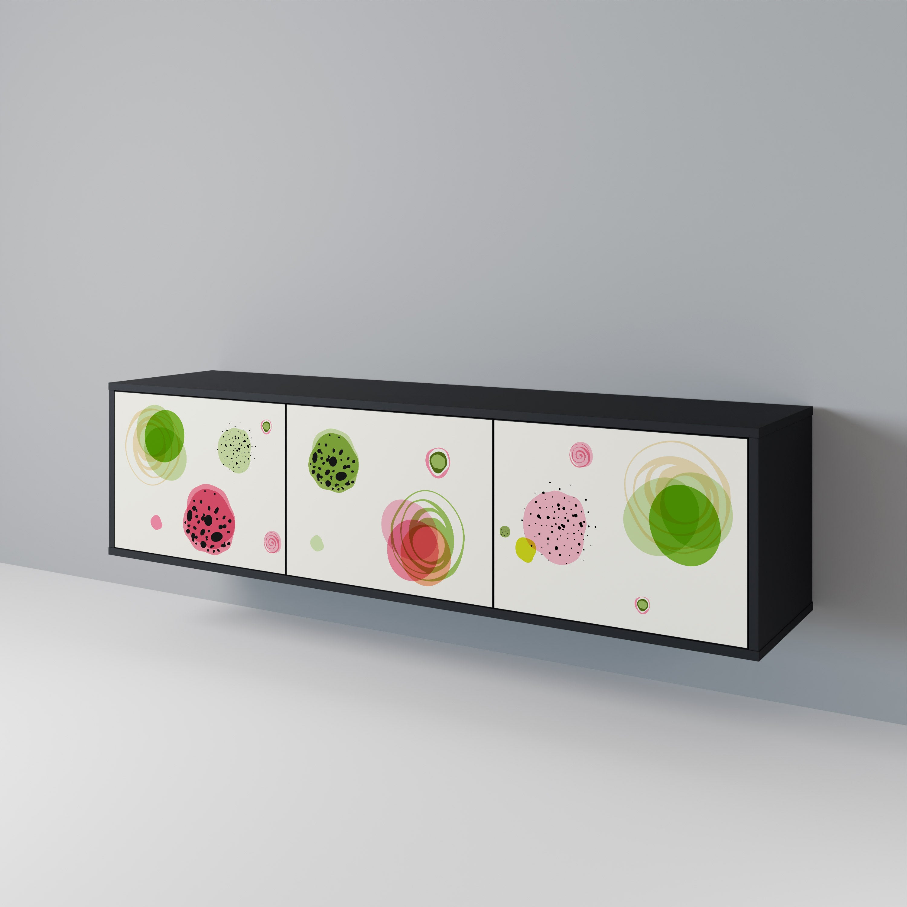COLORFUL COSMOS Mueble de TV de 3 Puertas