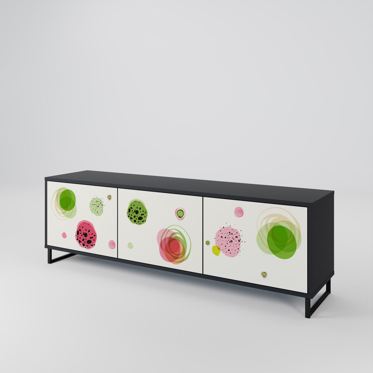 COLORFUL COSMOS TV-bänk med 3 dörrar