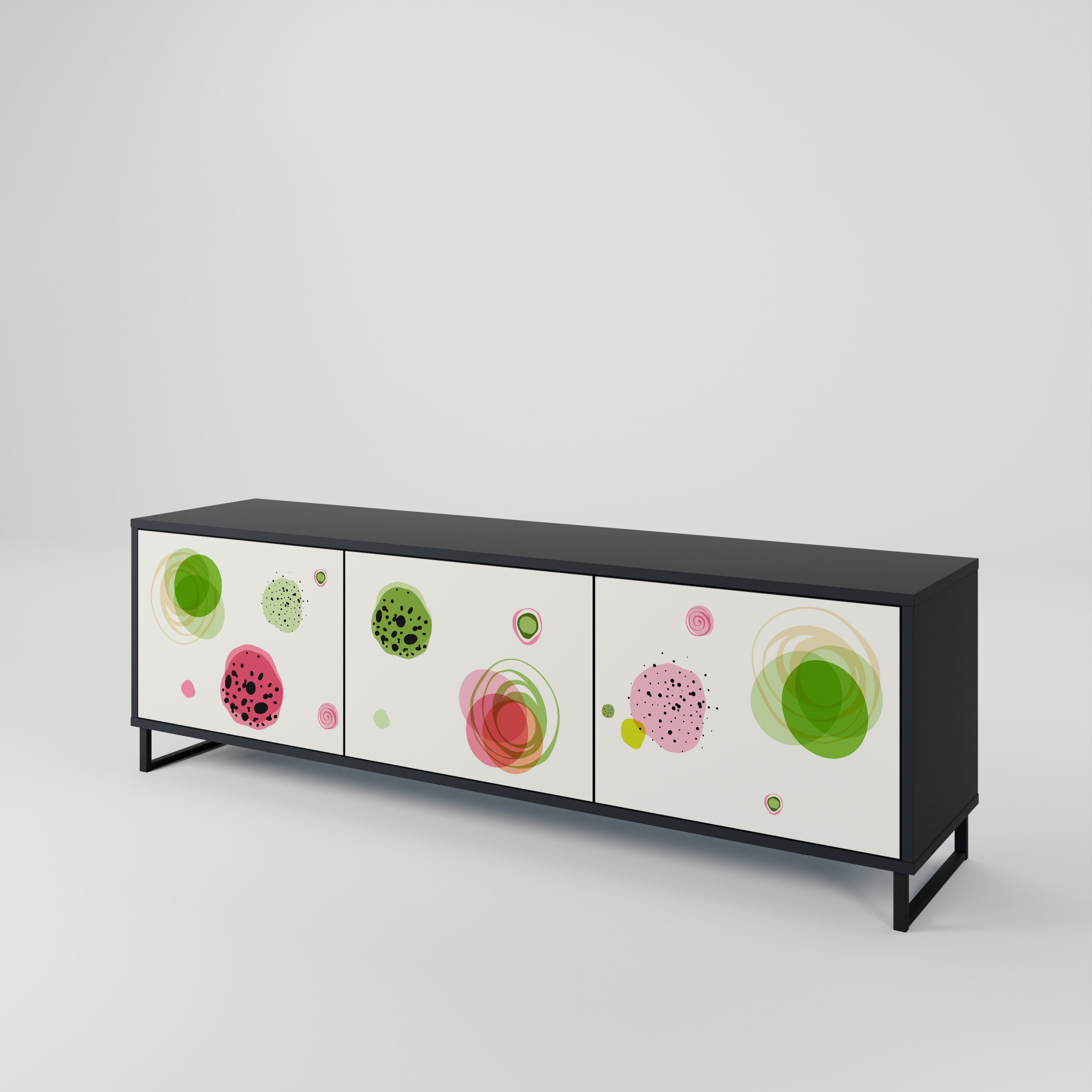 COLORFUL COSMOS Mueble de TV de 3 Puertas