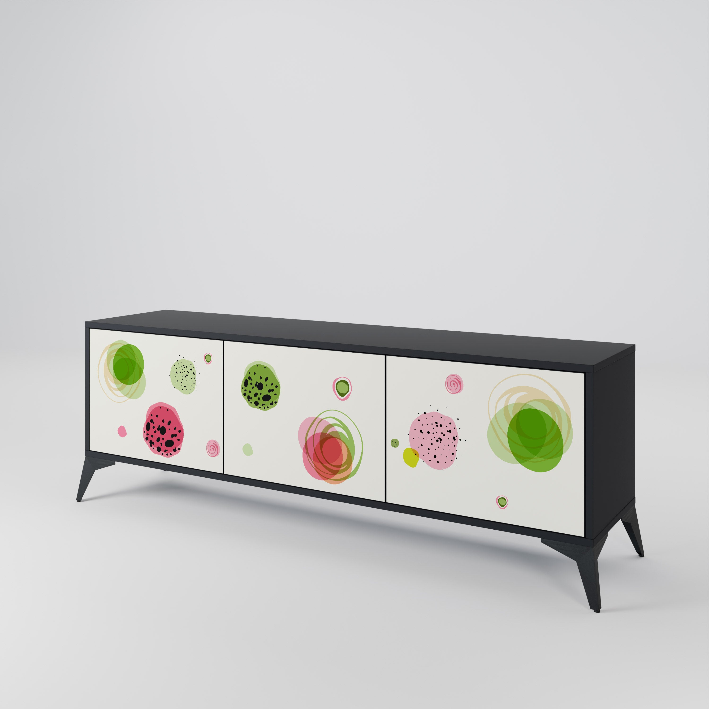 COLORFUL COSMOS Mueble de TV de 3 Puertas