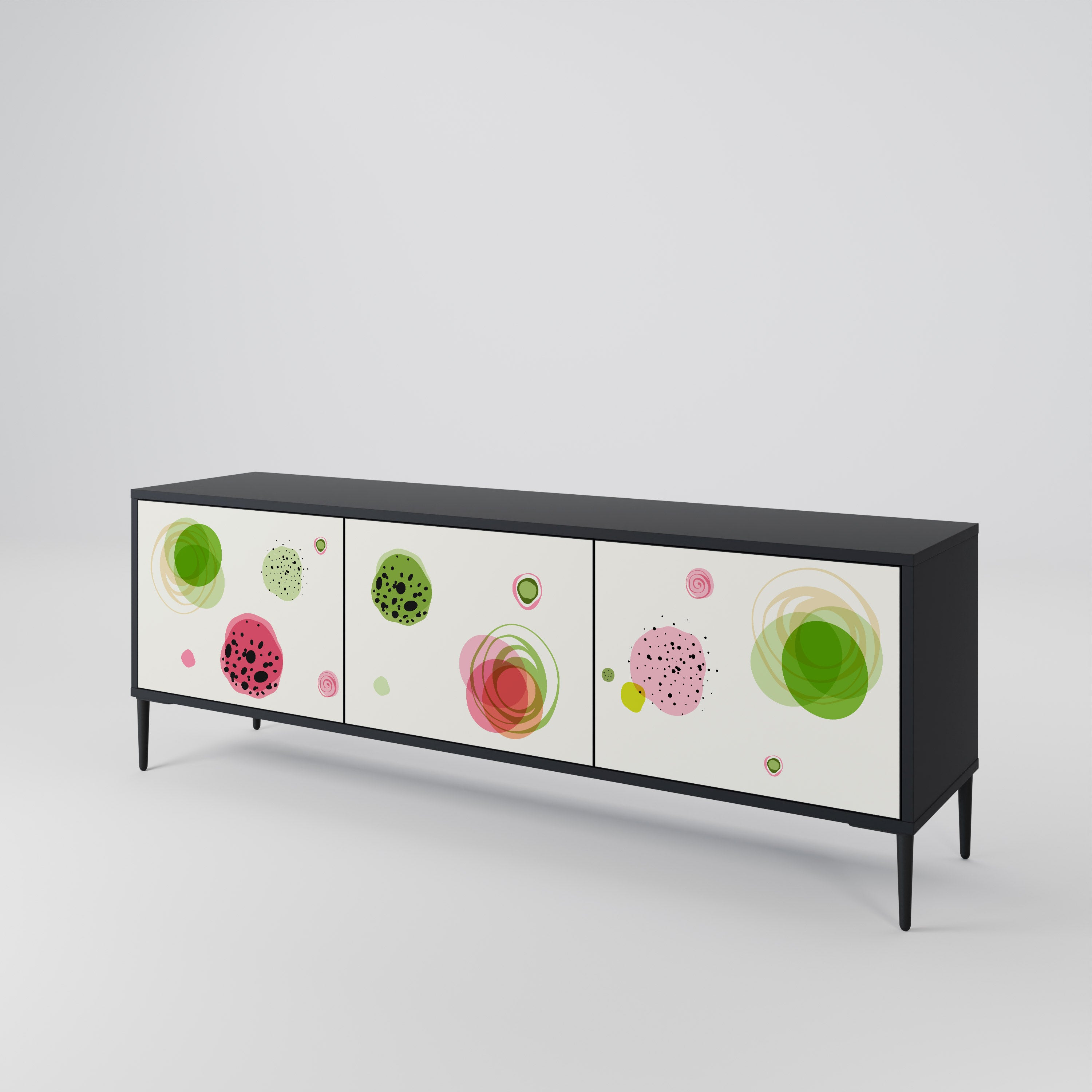 COLORFUL COSMOS Mueble de TV de 3 Puertas