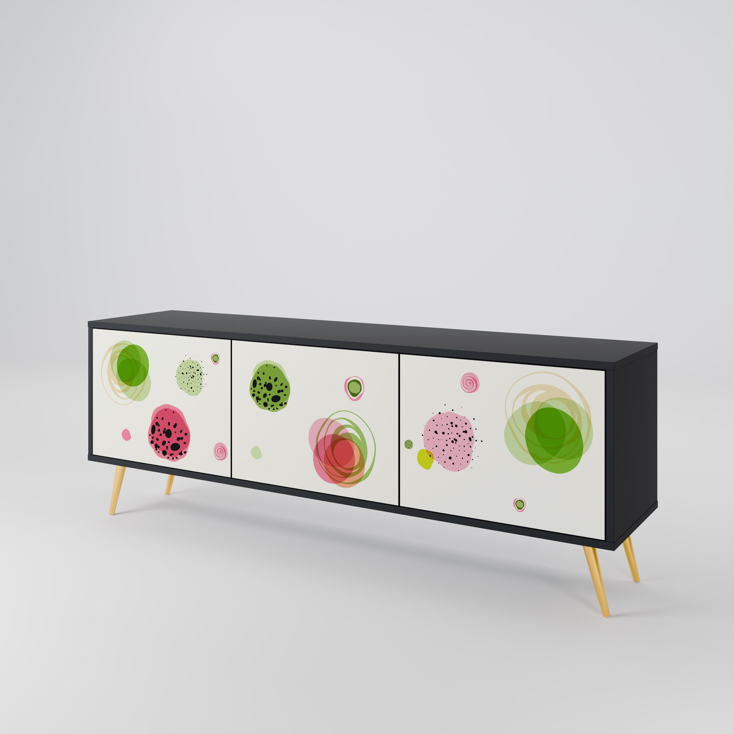 COLORFUL COSMOS Mueble de TV de 3 Puertas