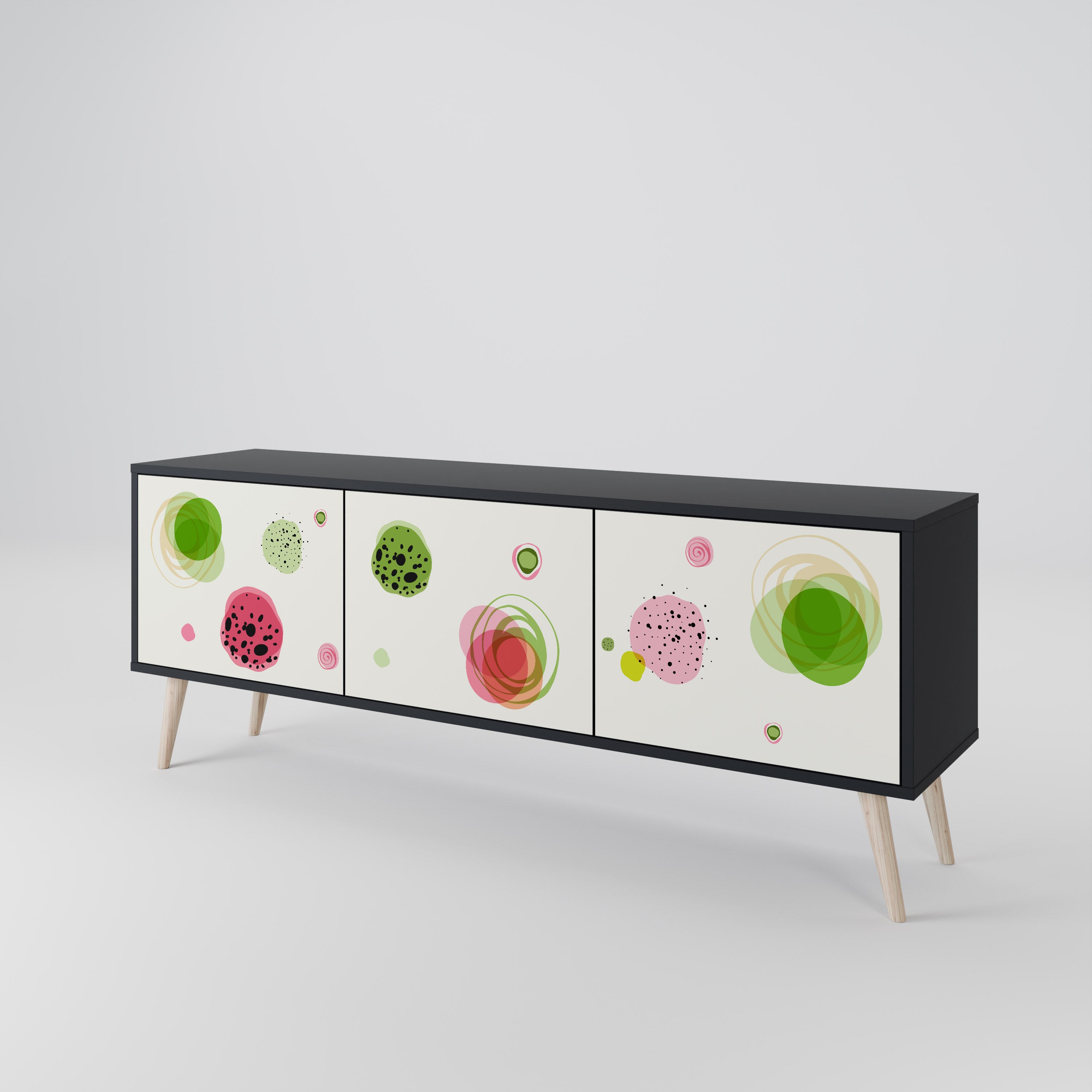COLORFUL COSMOS Mueble de TV de 3 Puertas
