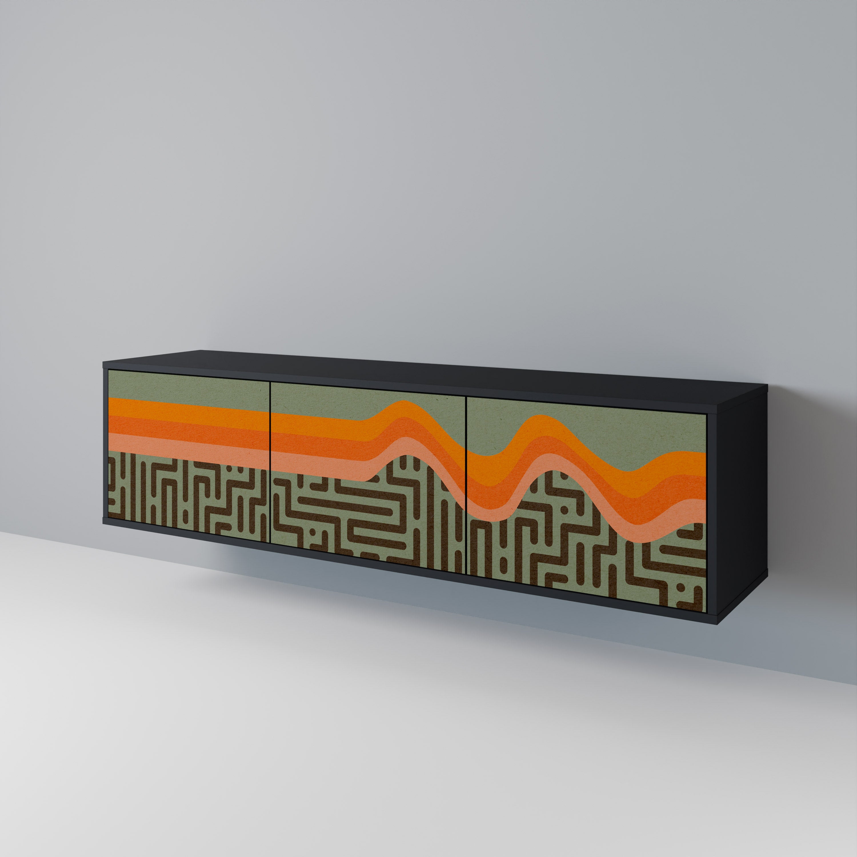 SIMPLE SOLUTIONS Mueble de TV de 3 Puertas