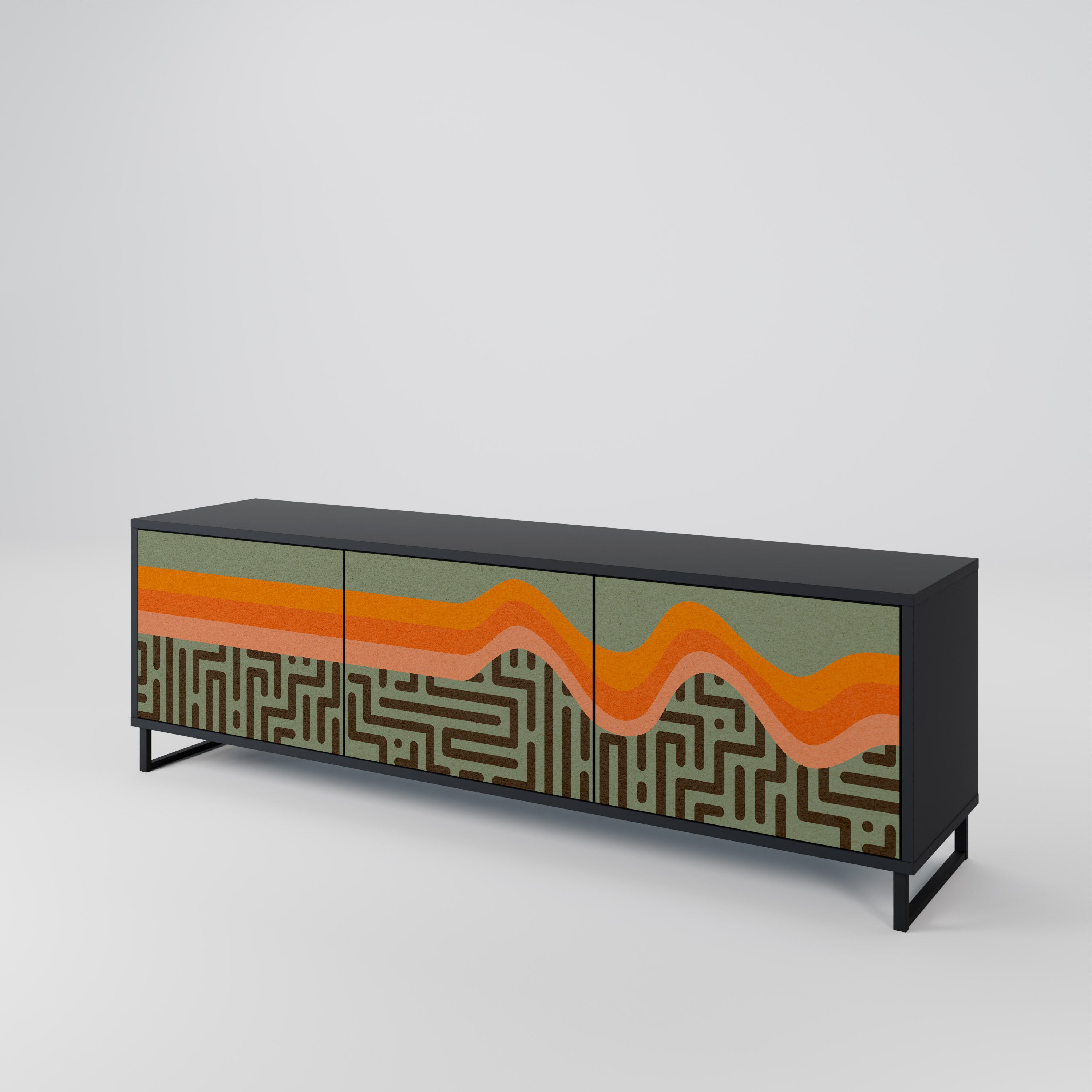 SIMPLE SOLUTIONS Mueble de TV de 3 Puertas