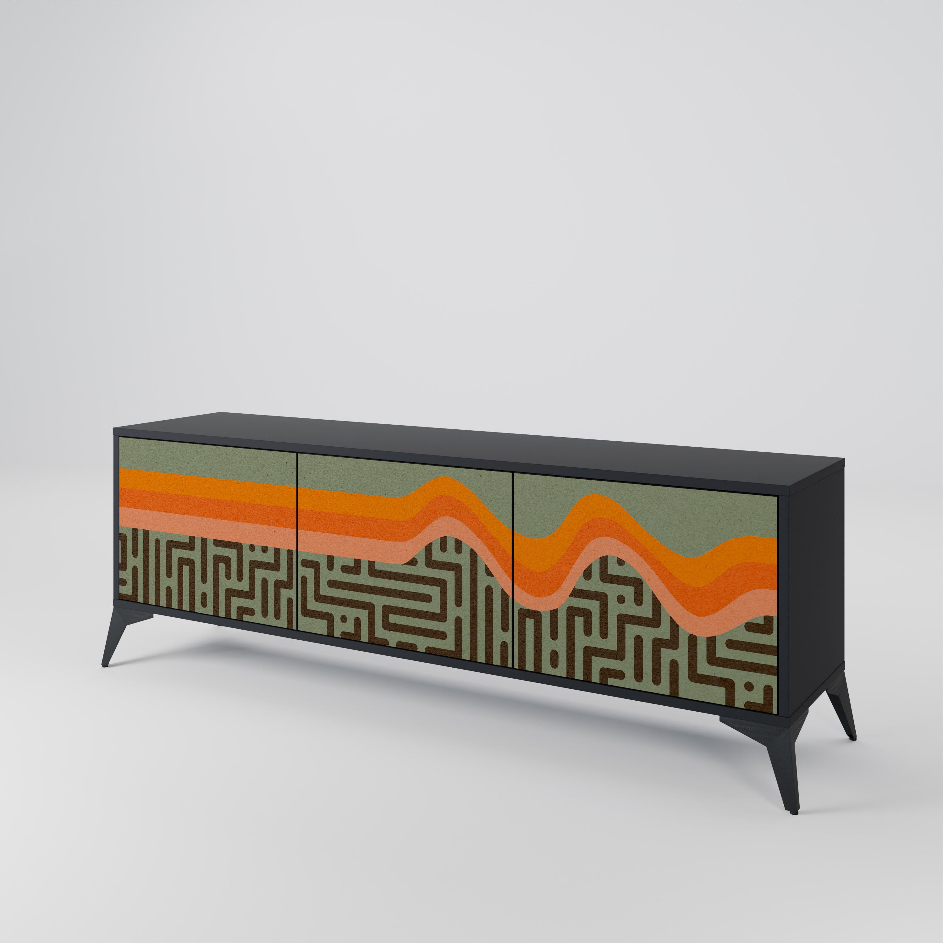 SIMPLE SOLUTIONS Mueble de TV de 3 Puertas