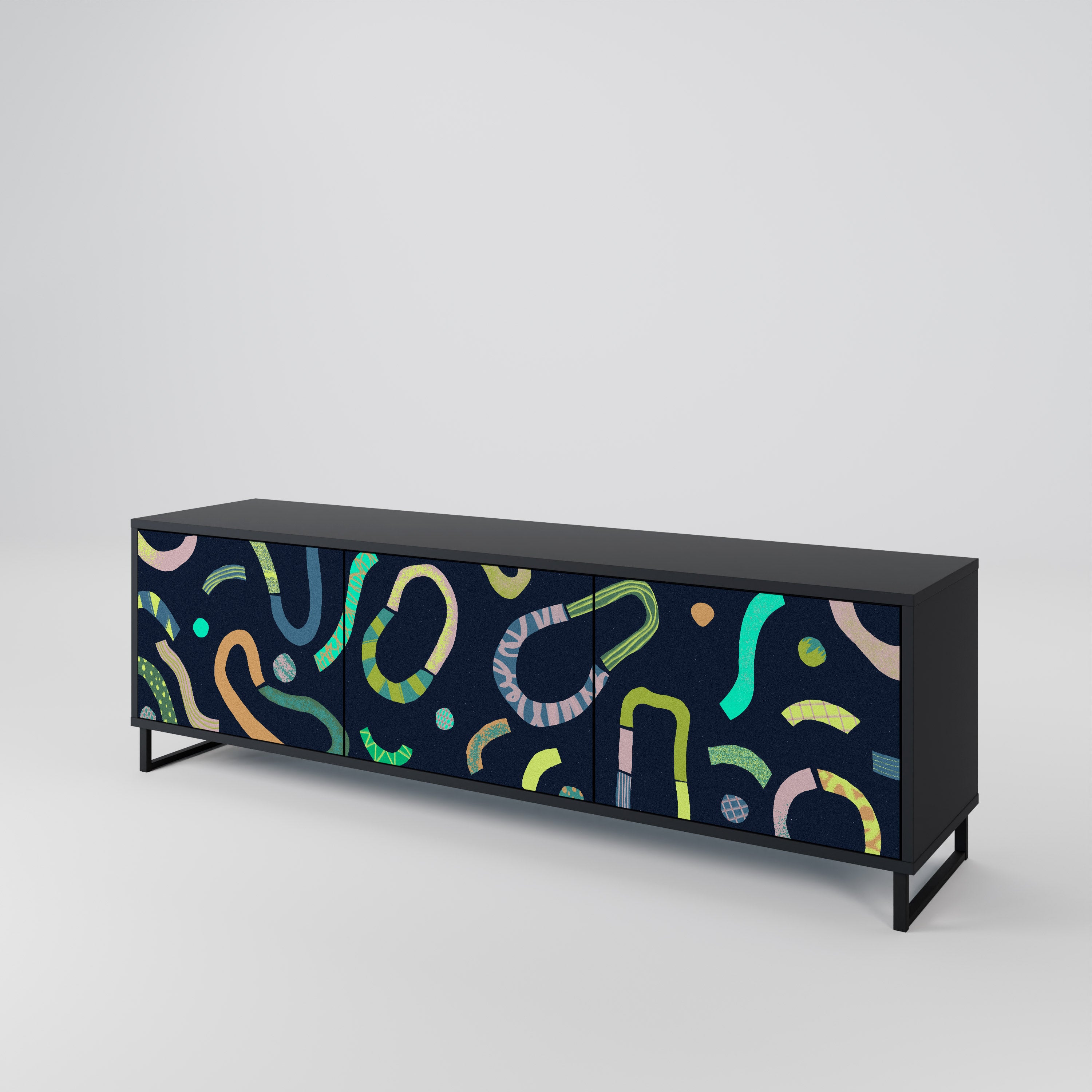 CONTRAST DANCE Mueble de TV de 3 Puertas