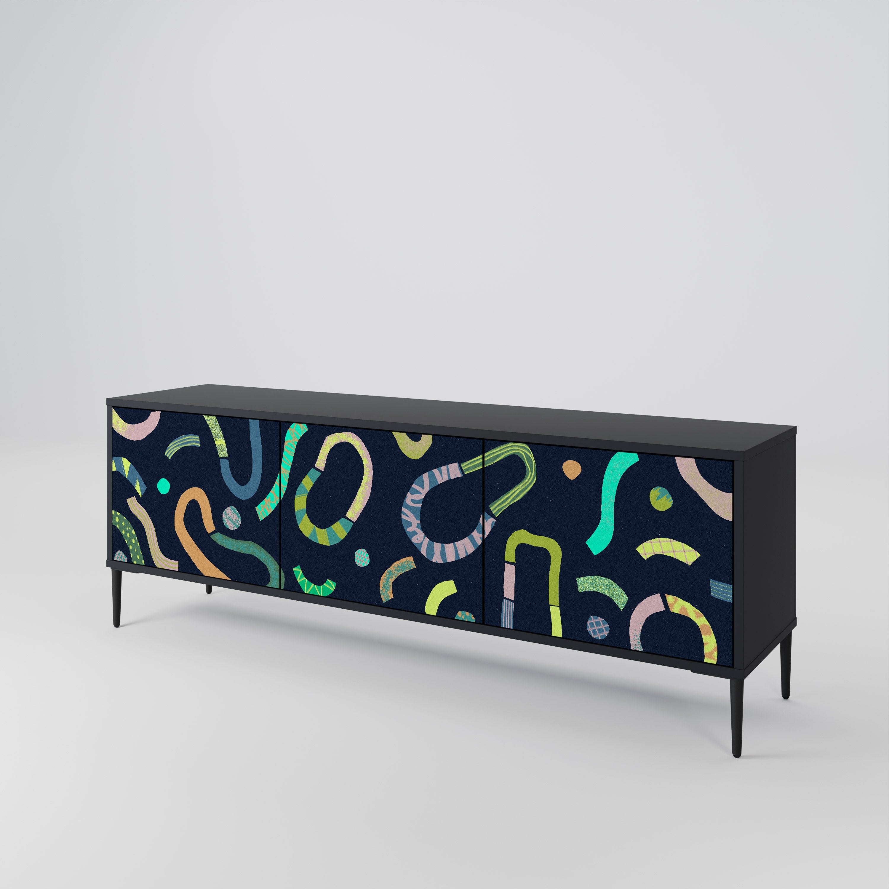 CONTRAST DANCE Mueble de TV de 3 Puertas