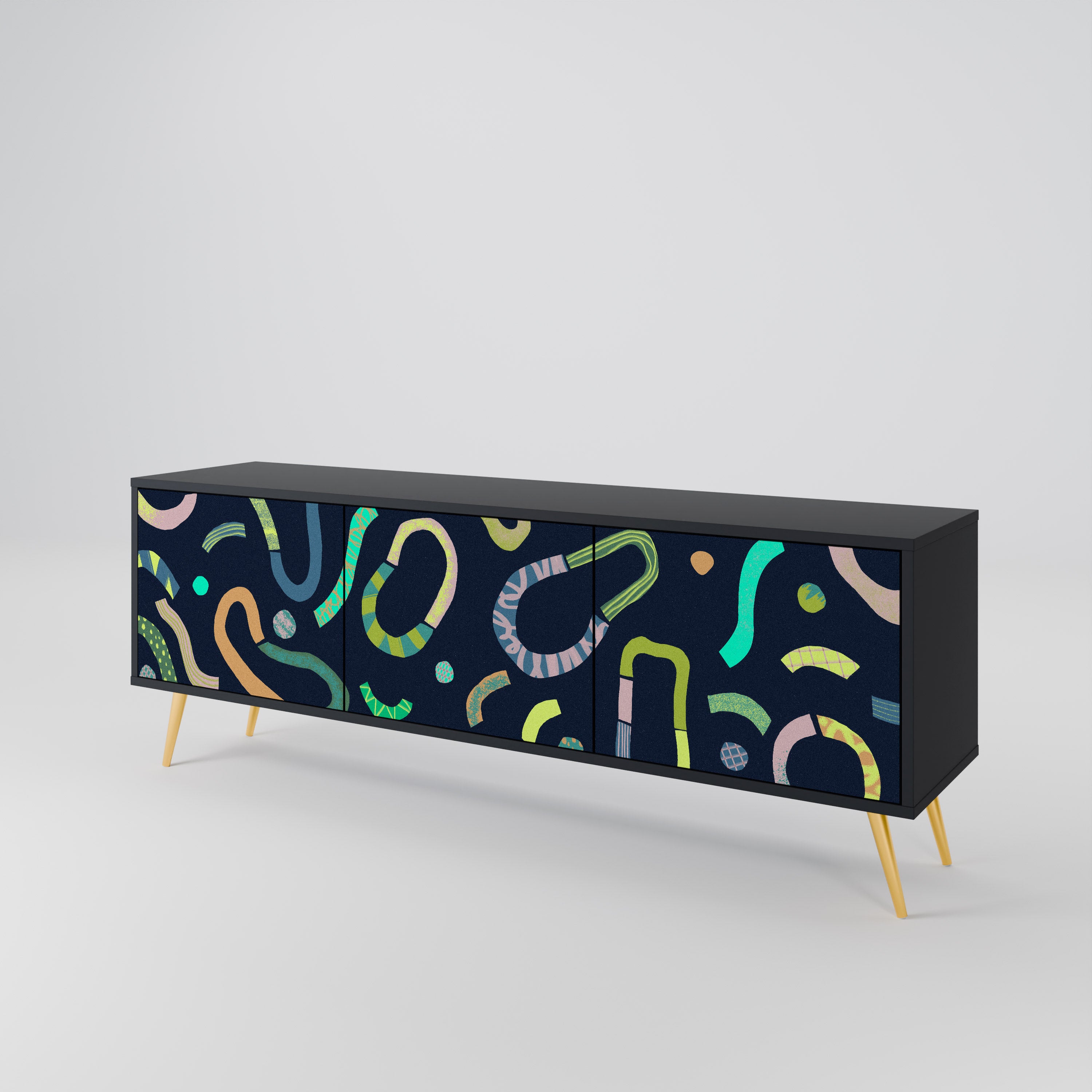 CONTRAST DANCE Mueble de TV de 3 Puertas