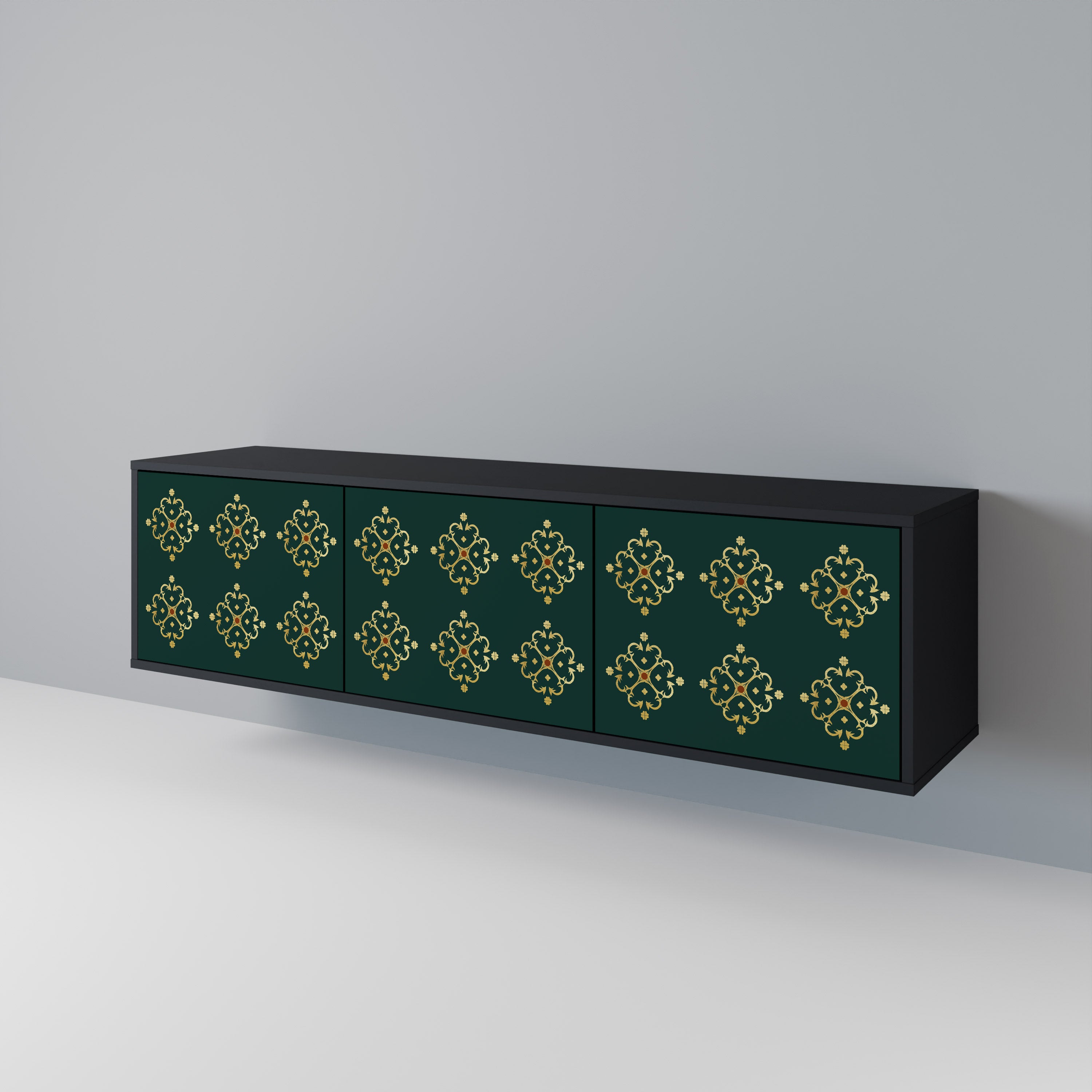 ROYAL MEDALLION Mueble de TV de 3 Puertas