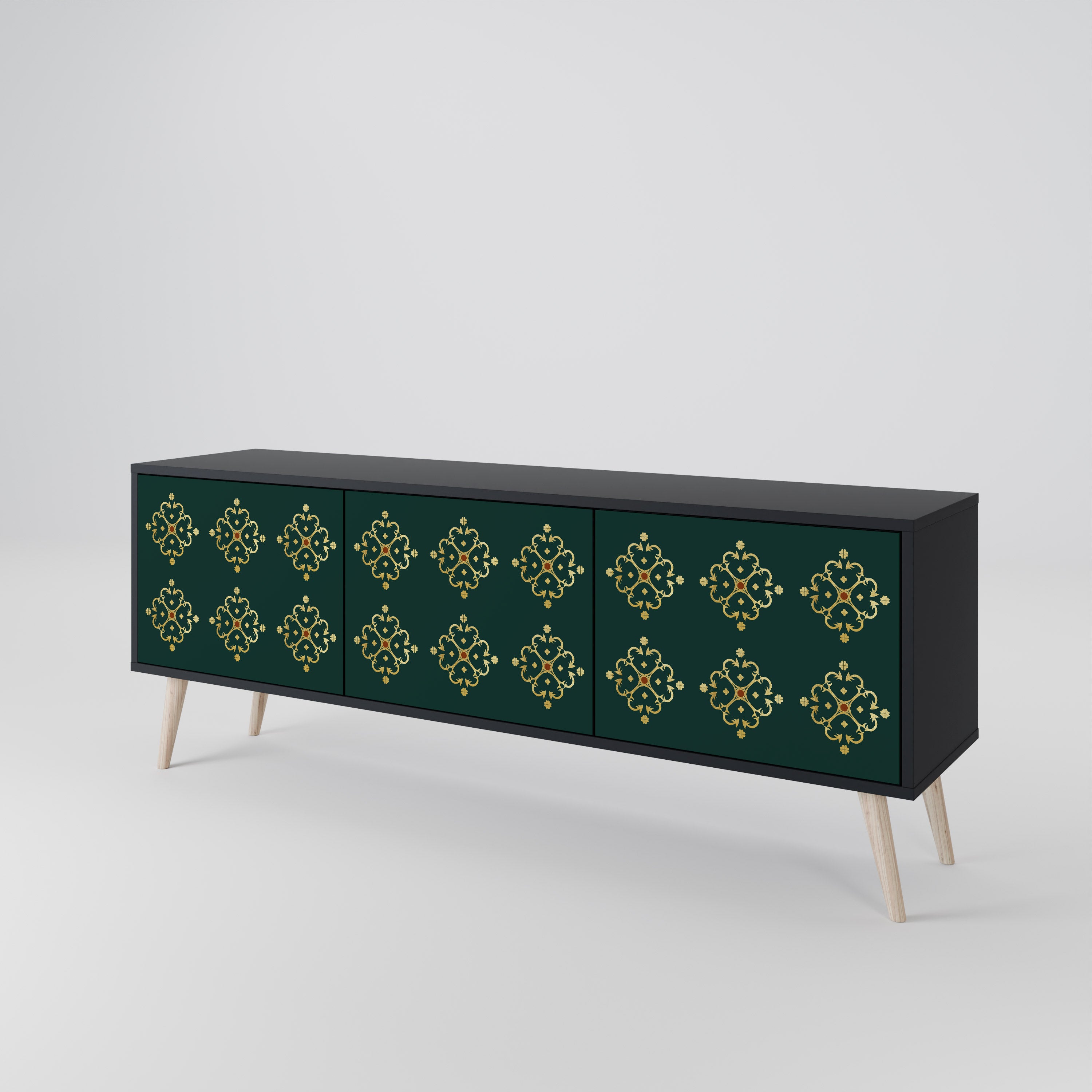 ROYAL MEDALLION Mueble de TV de 3 Puertas