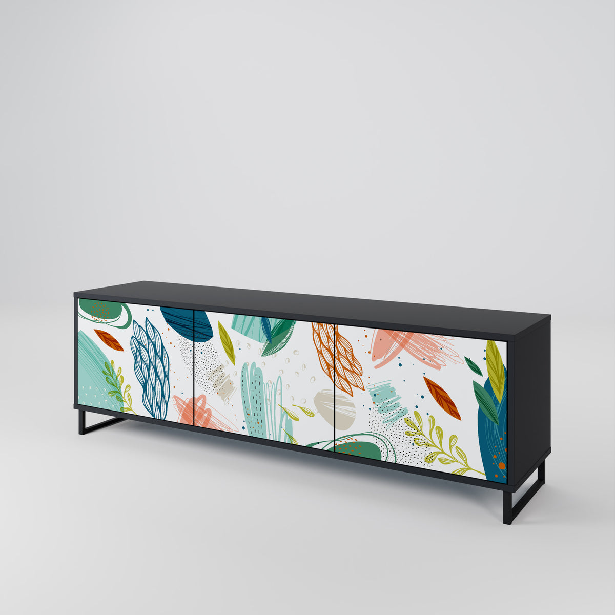 BOTANICAL HURRICANE Móvel de TV de 3 Portas