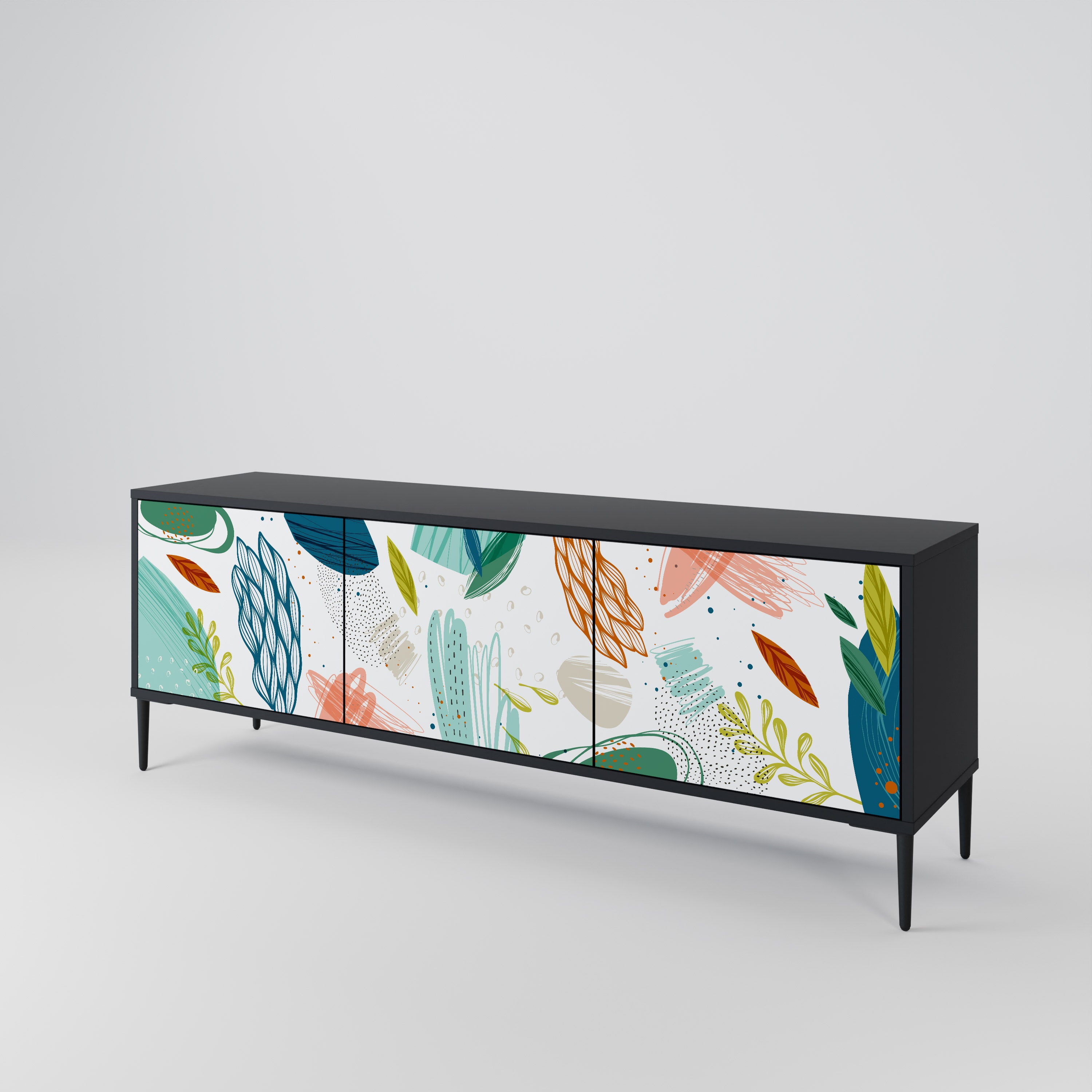 BOTANICAL HURRICANE Mueble de TV de 3 Puertas