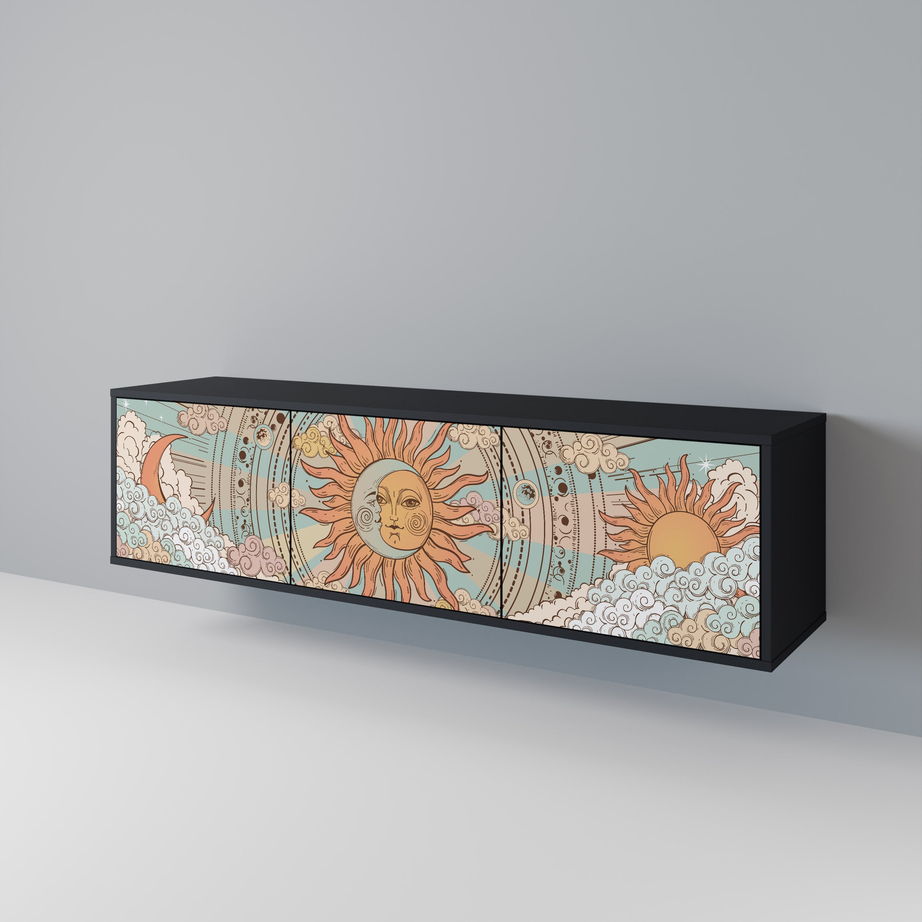 MYSTICAL STRUCTURE Mueble de TV de 3 Puertas