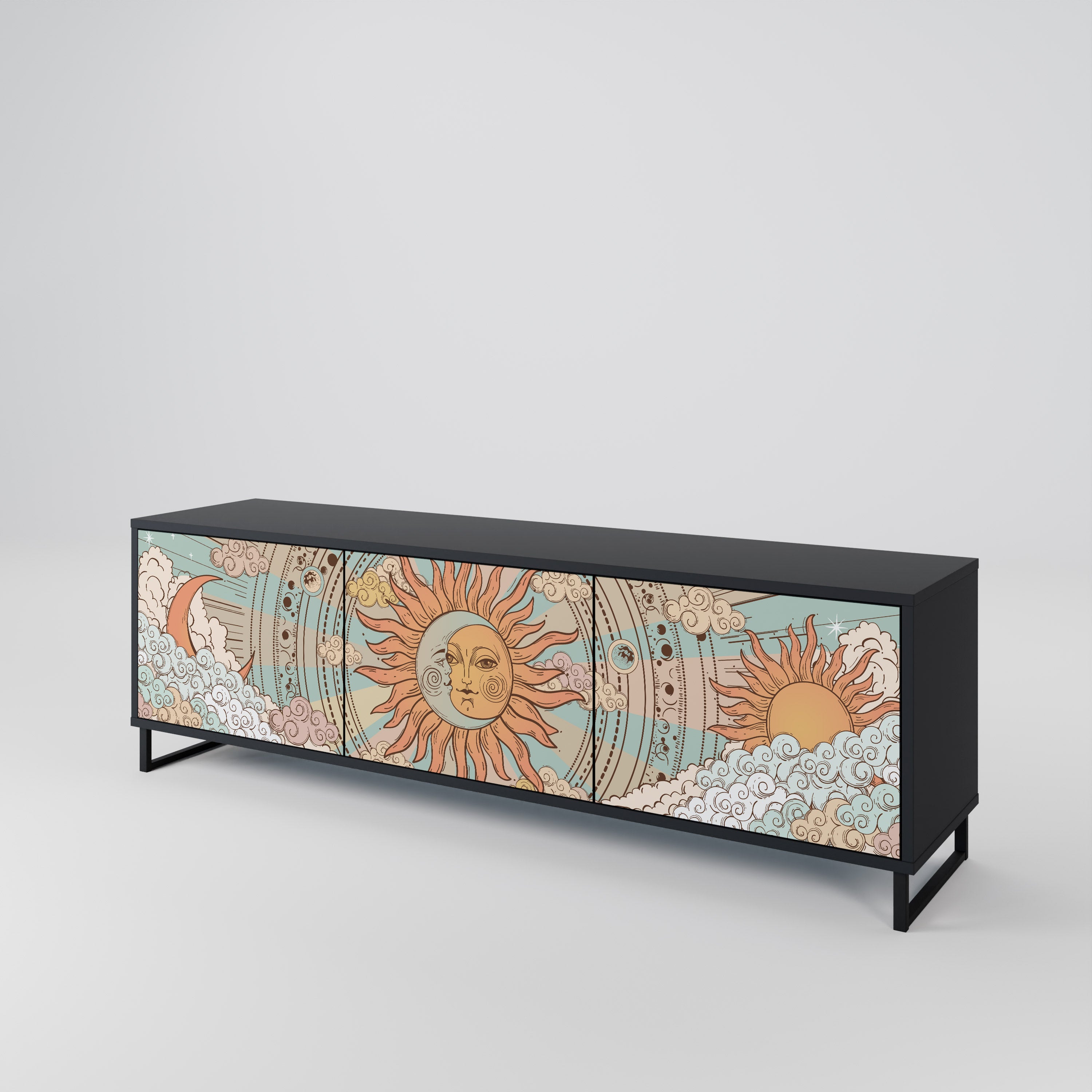 MYSTICAL STRUCTURE Mueble de TV de 3 Puertas