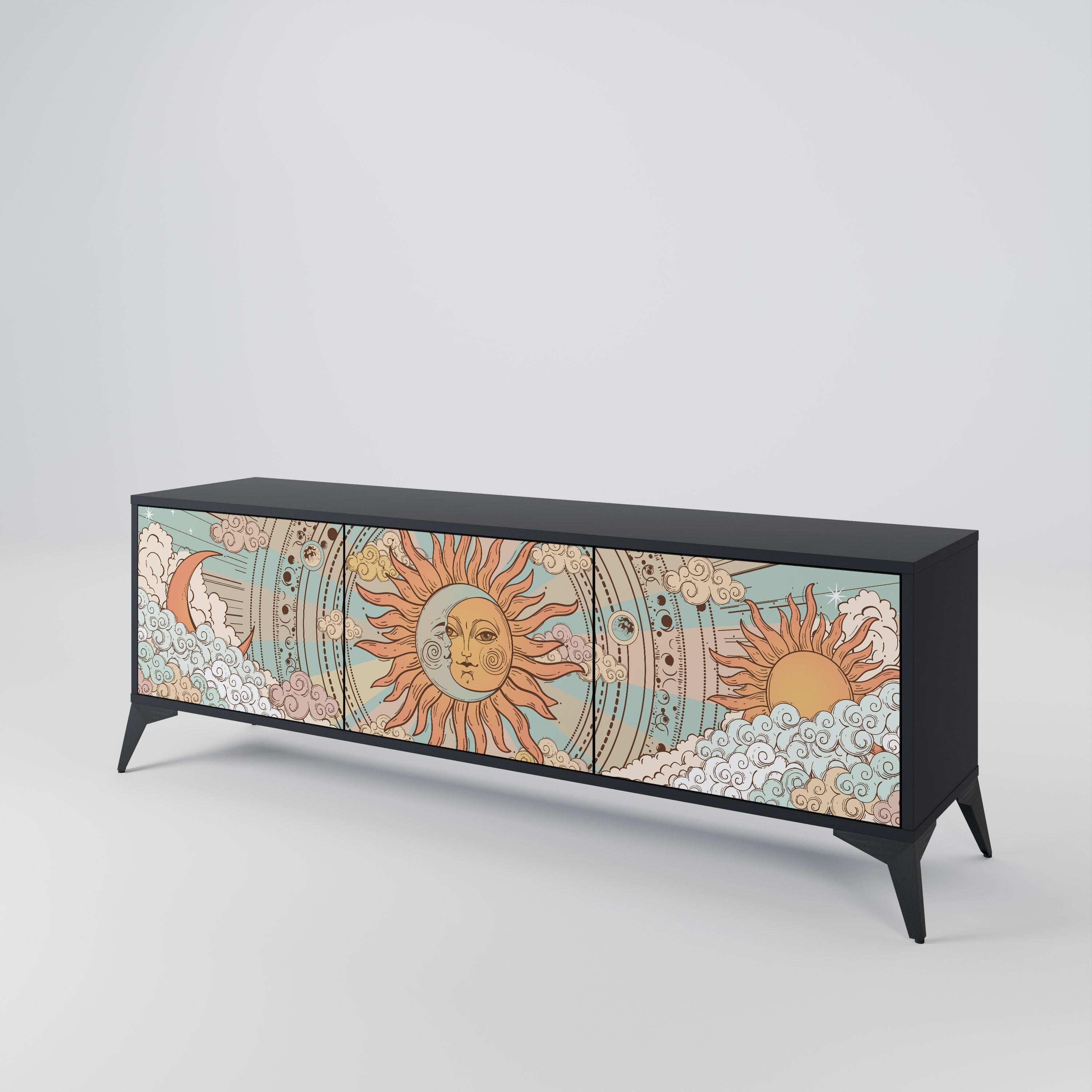 MYSTICAL STRUCTURE Mueble de TV de 3 Puertas