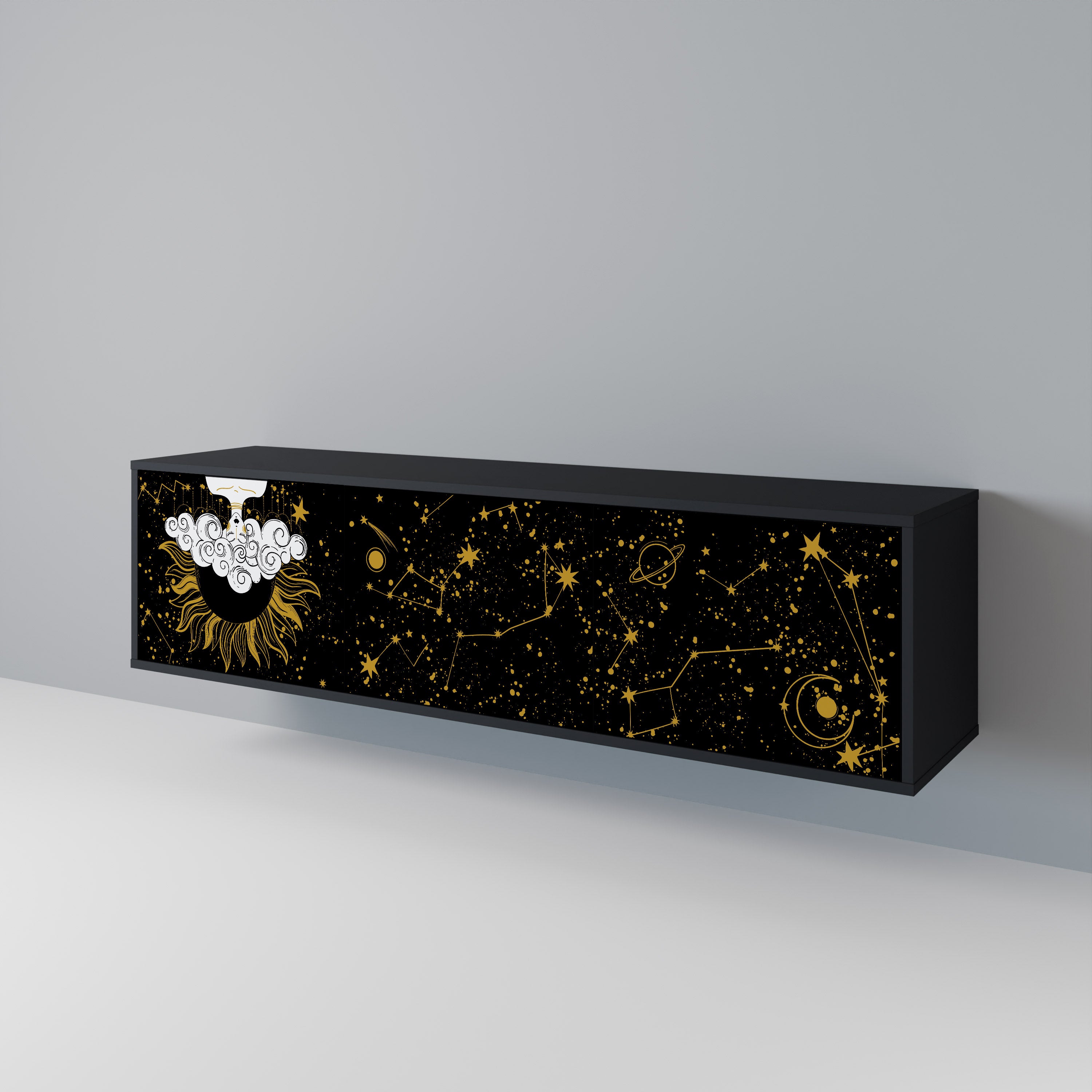 STELLAR CONSTELLATIONS Mueble de TV de 3 Puertas