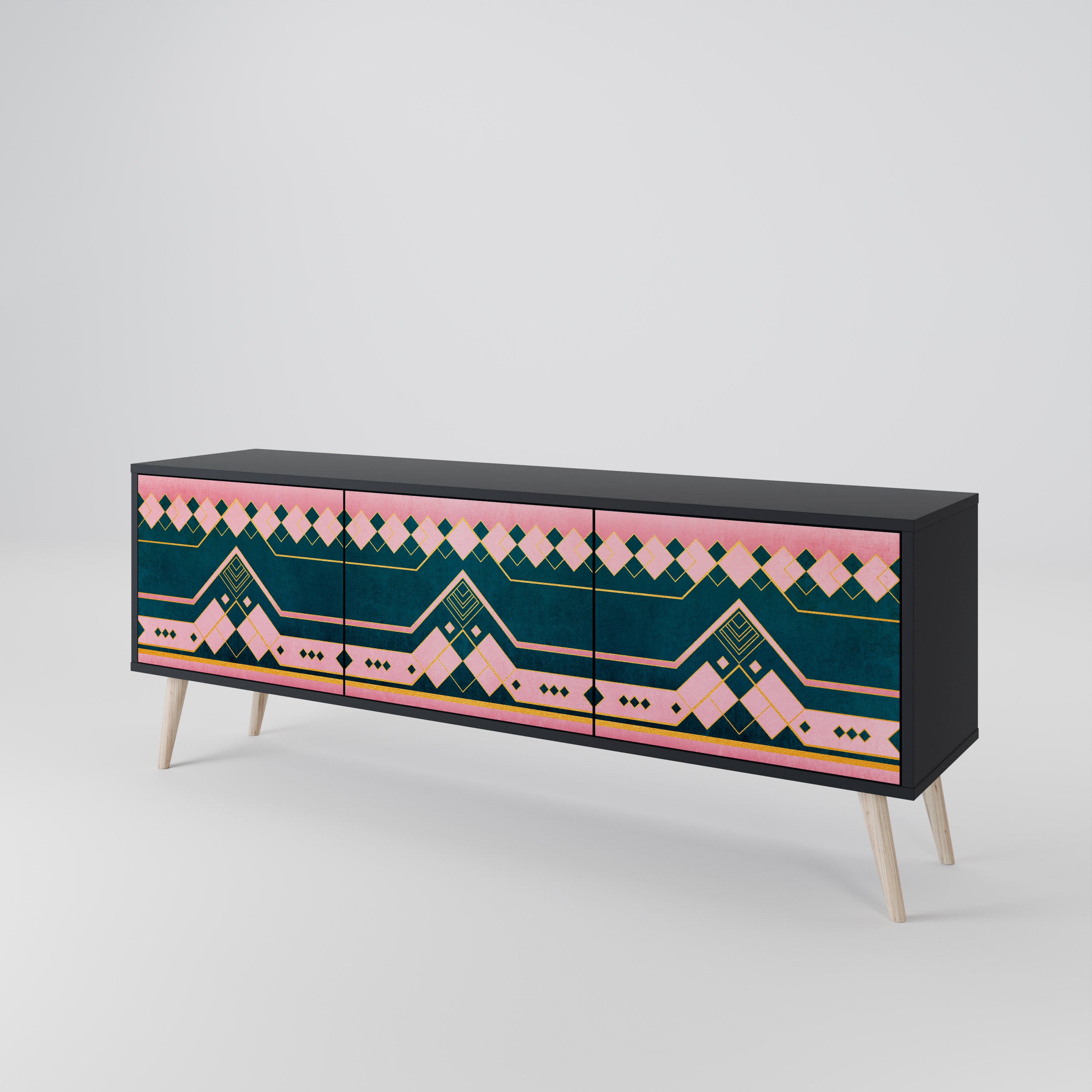 ROYAL COMPOSITION Mueble de TV de 3 Puertas