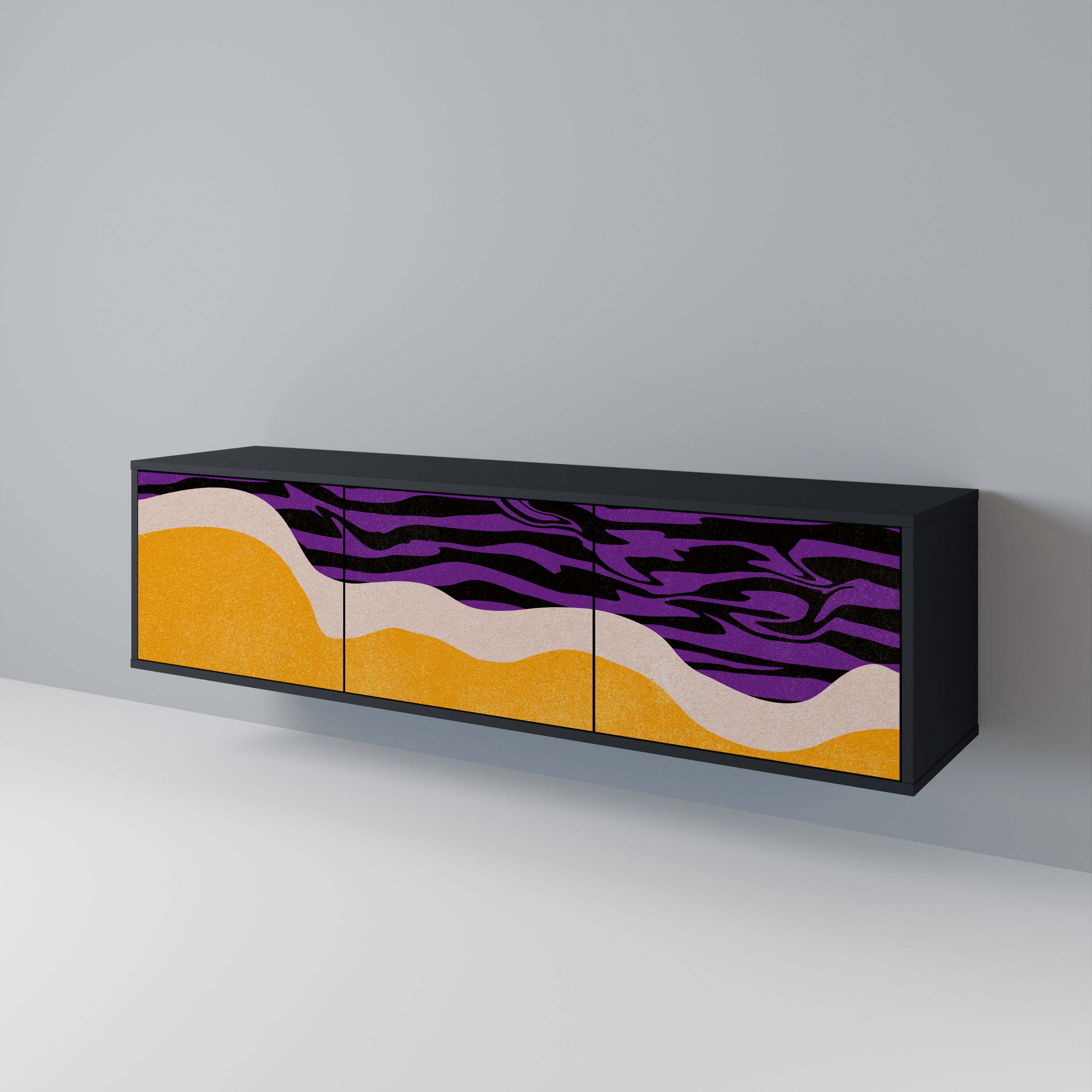 INDEPENDENT BORDER Mueble de TV de 3 Puertas