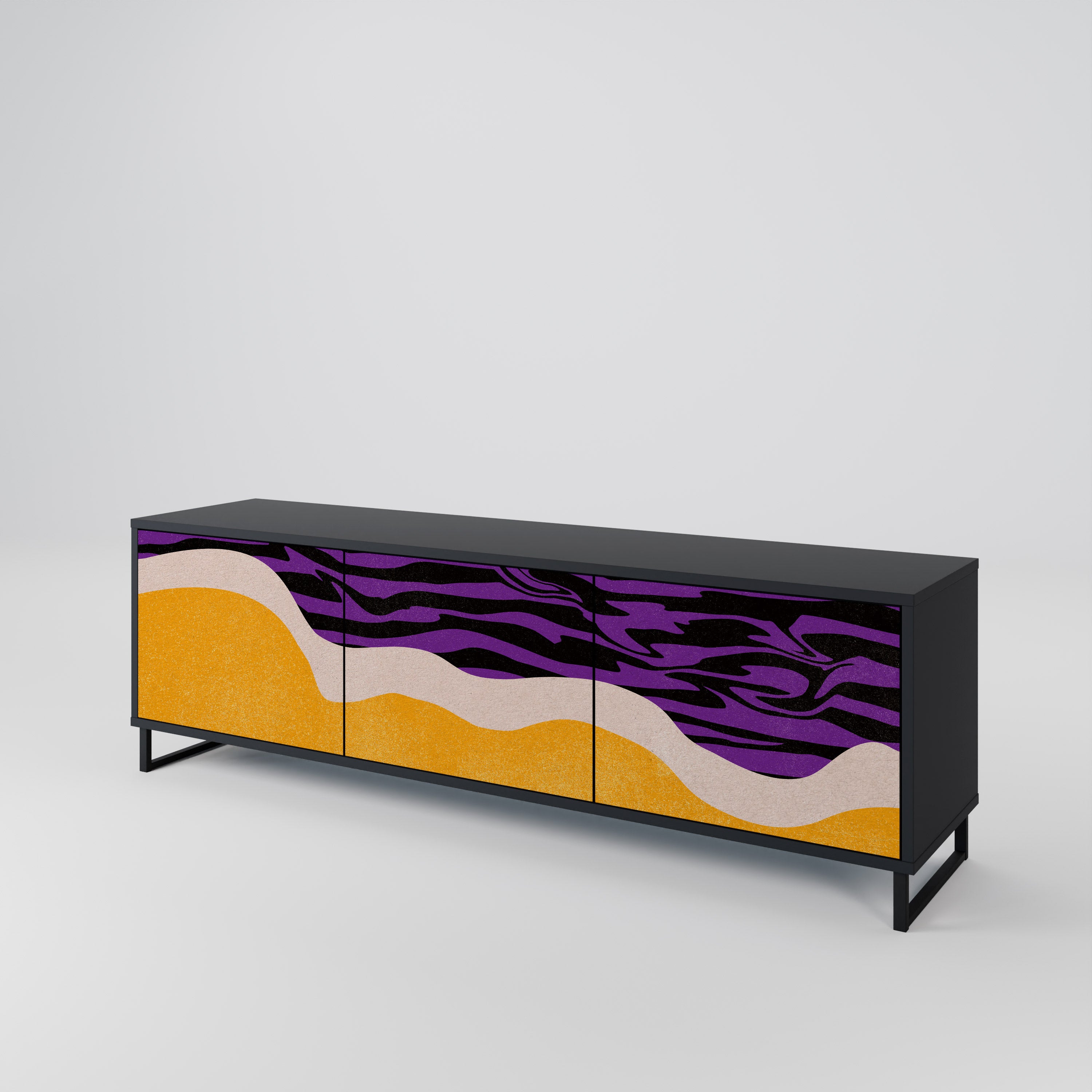 INDEPENDENT BORDER Mueble de TV de 3 Puertas