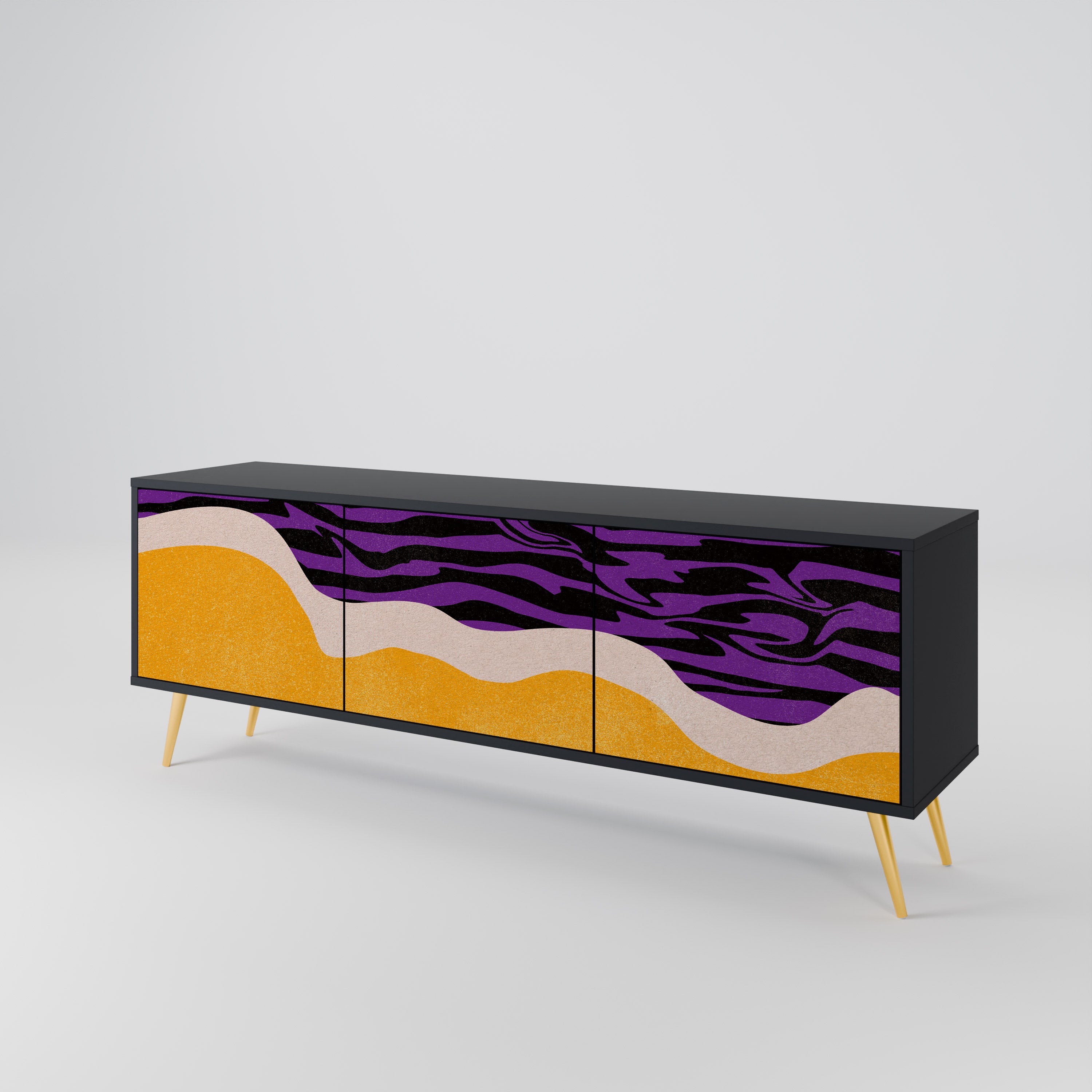 INDEPENDENT BORDER Mueble de TV de 3 Puertas
