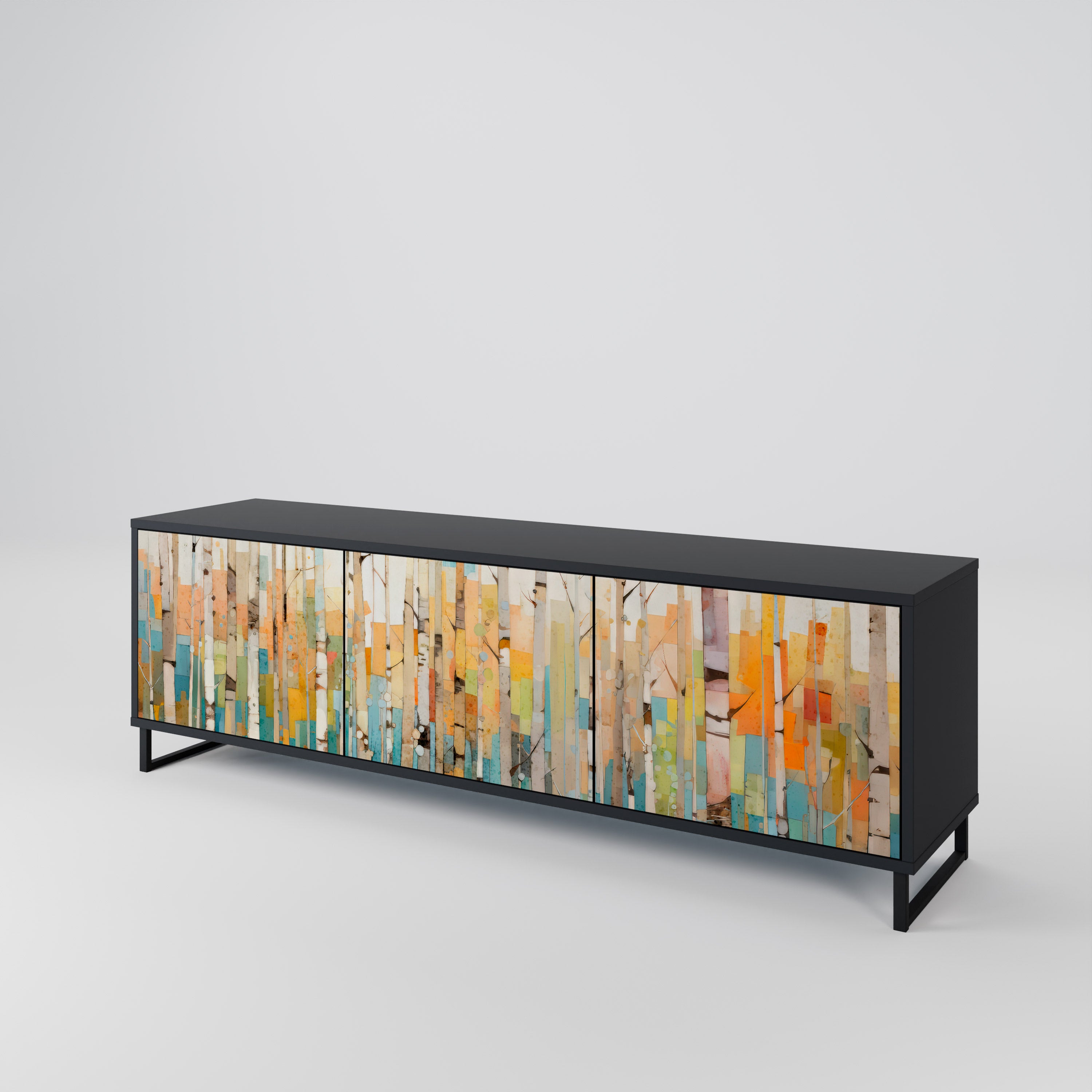 BIRCH KALEIDOSCOPE Mueble de TV de 3 Puertas