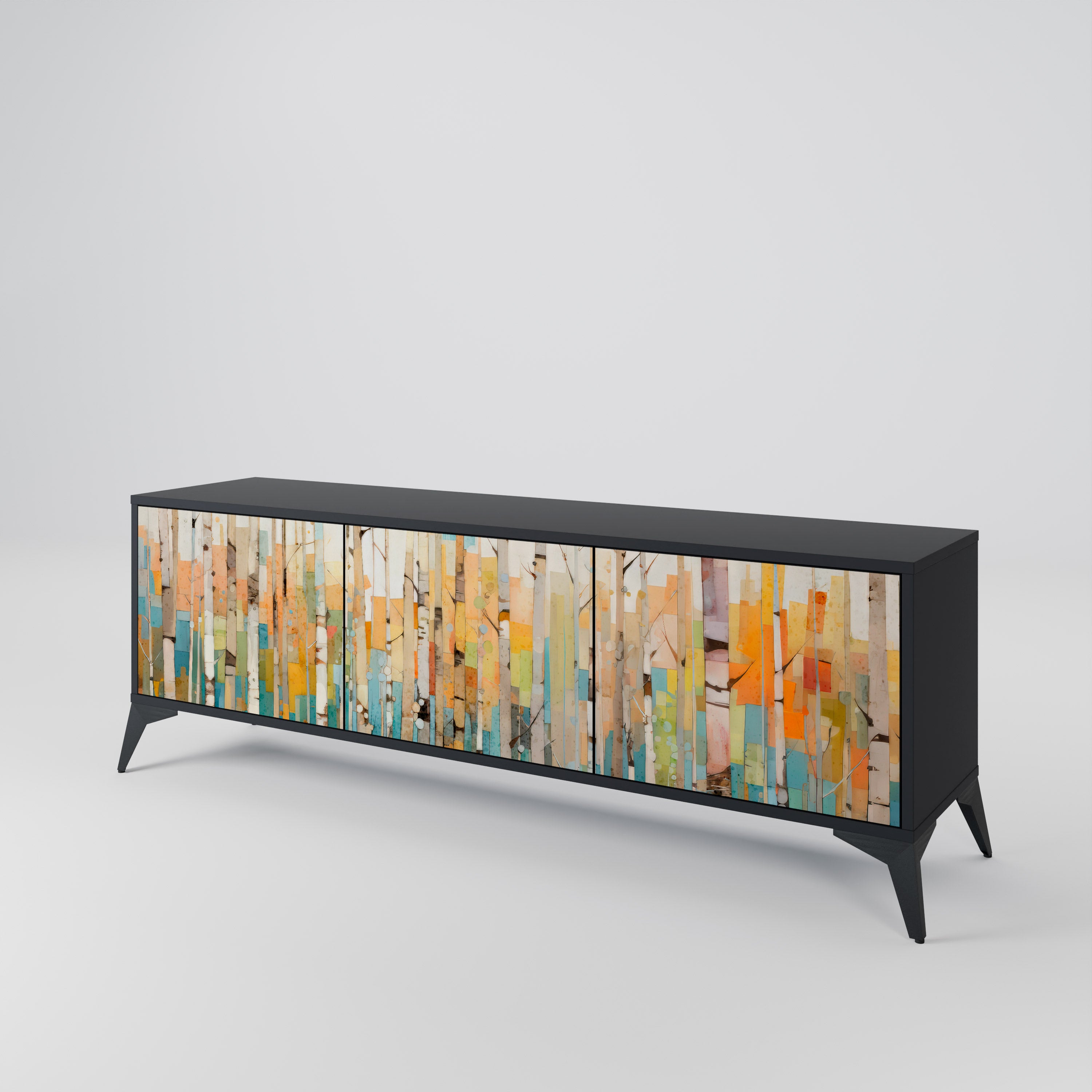 BIRCH KALEIDOSCOPE Mueble de TV de 3 Puertas