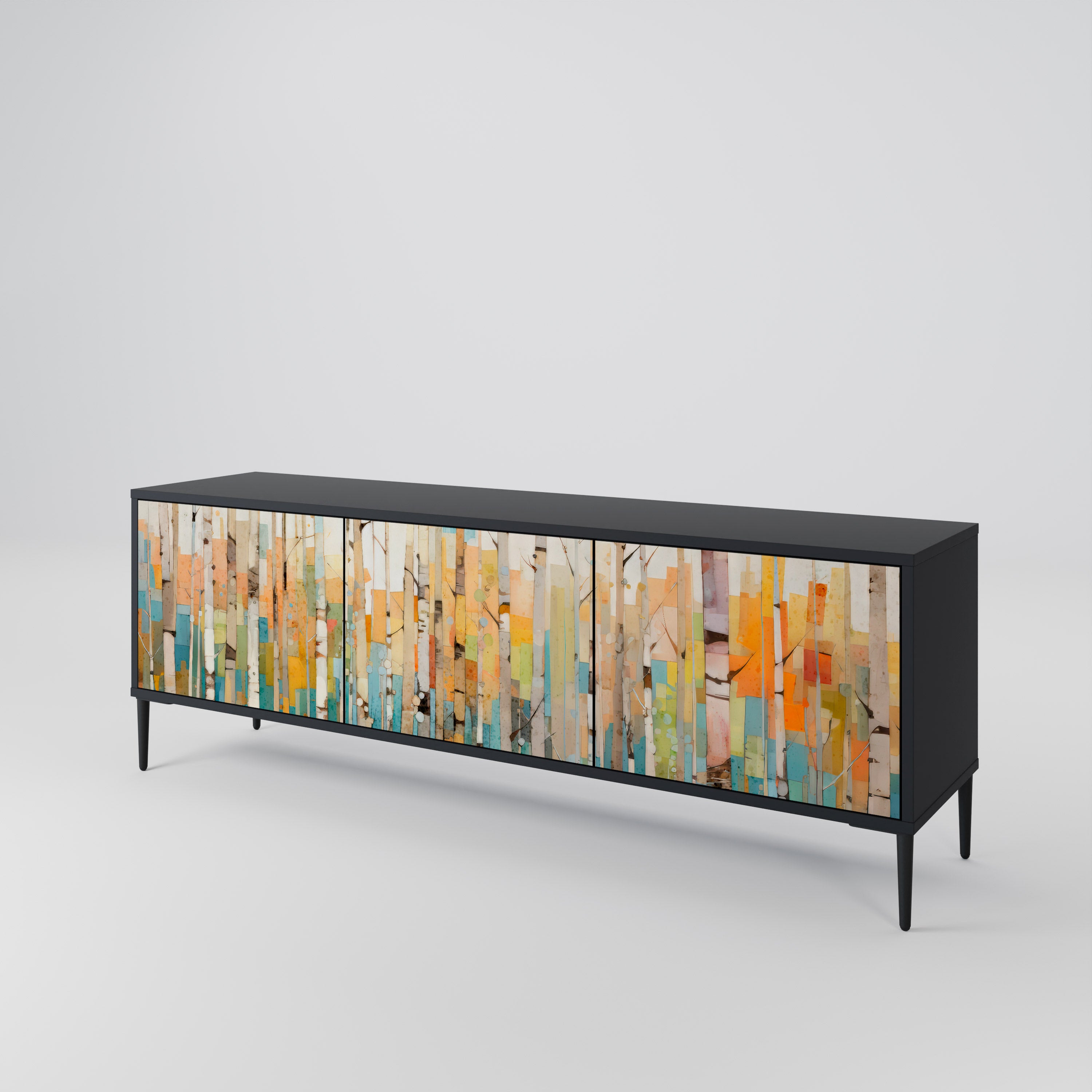 BIRCH KALEIDOSCOPE Mueble de TV de 3 Puertas