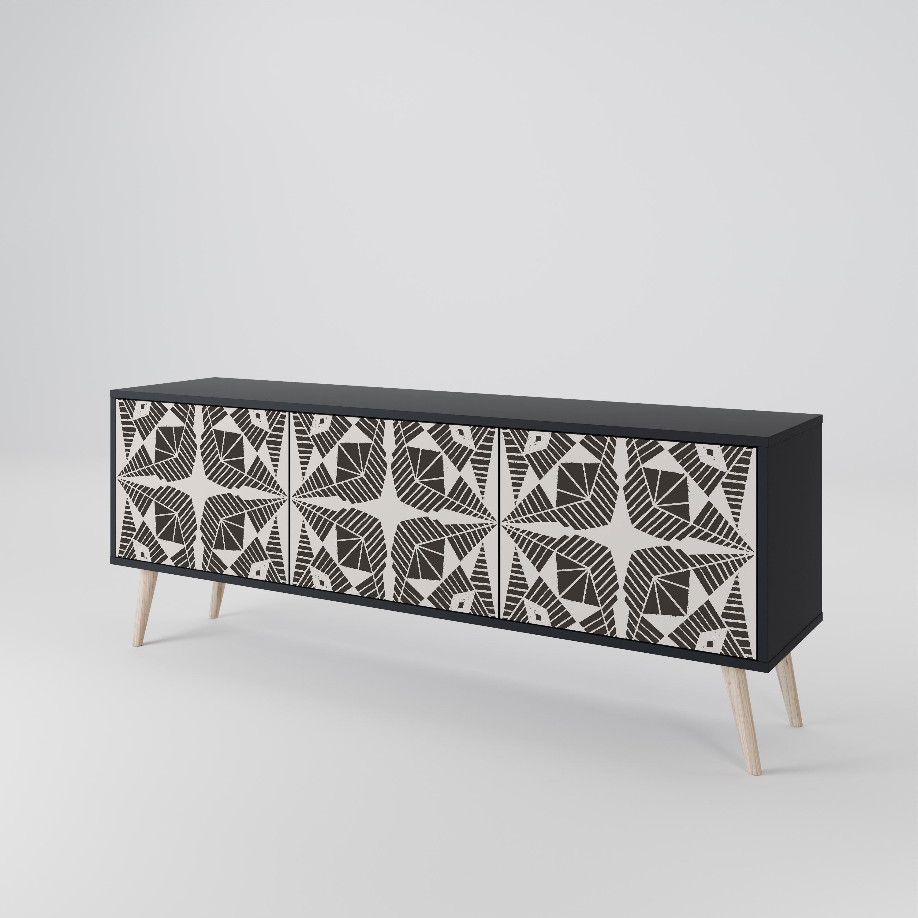 MONOCHROME NEXUS Mueble de TV de 3 Puertas
