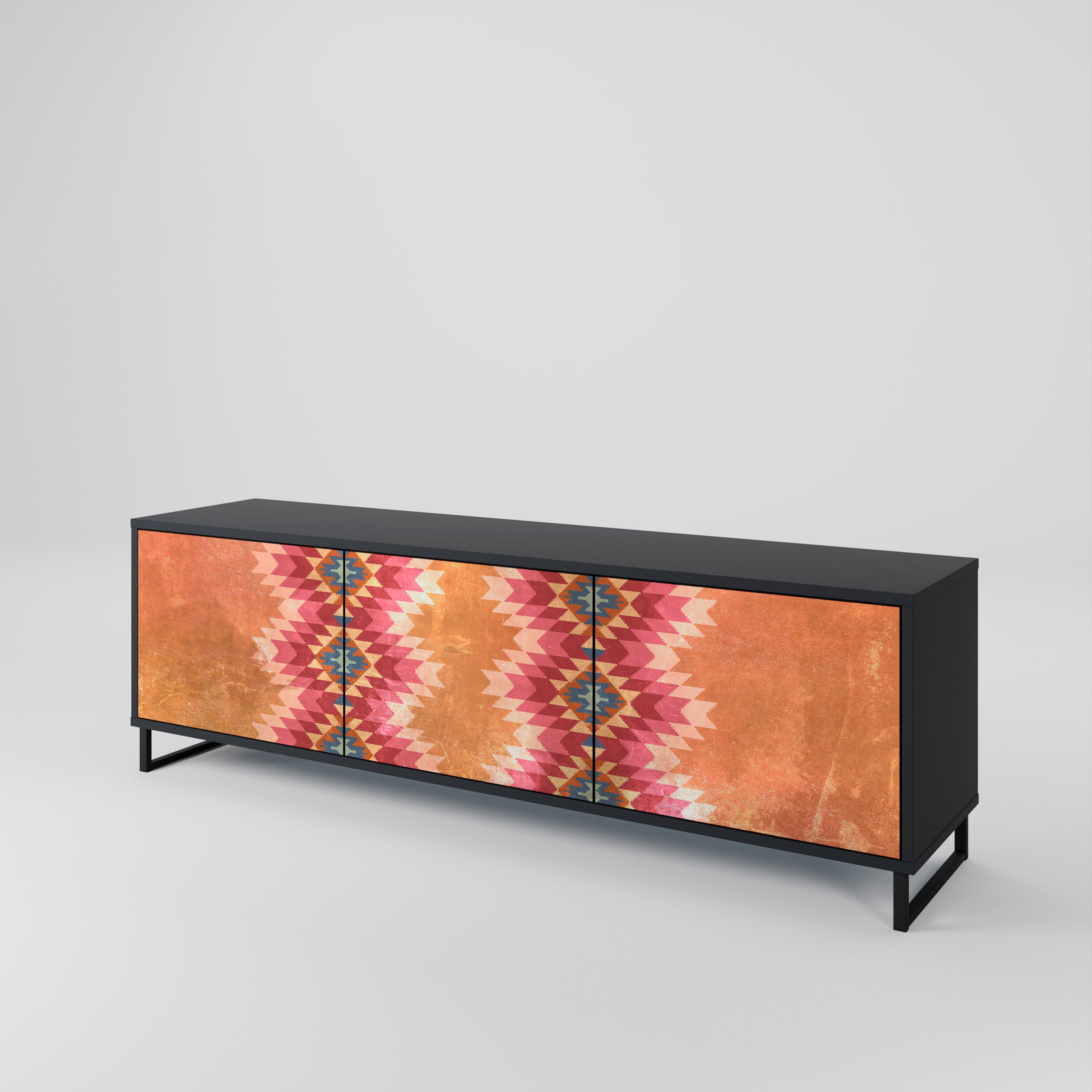 INDIAN FOLK Mueble de TV de 3 Puertas
