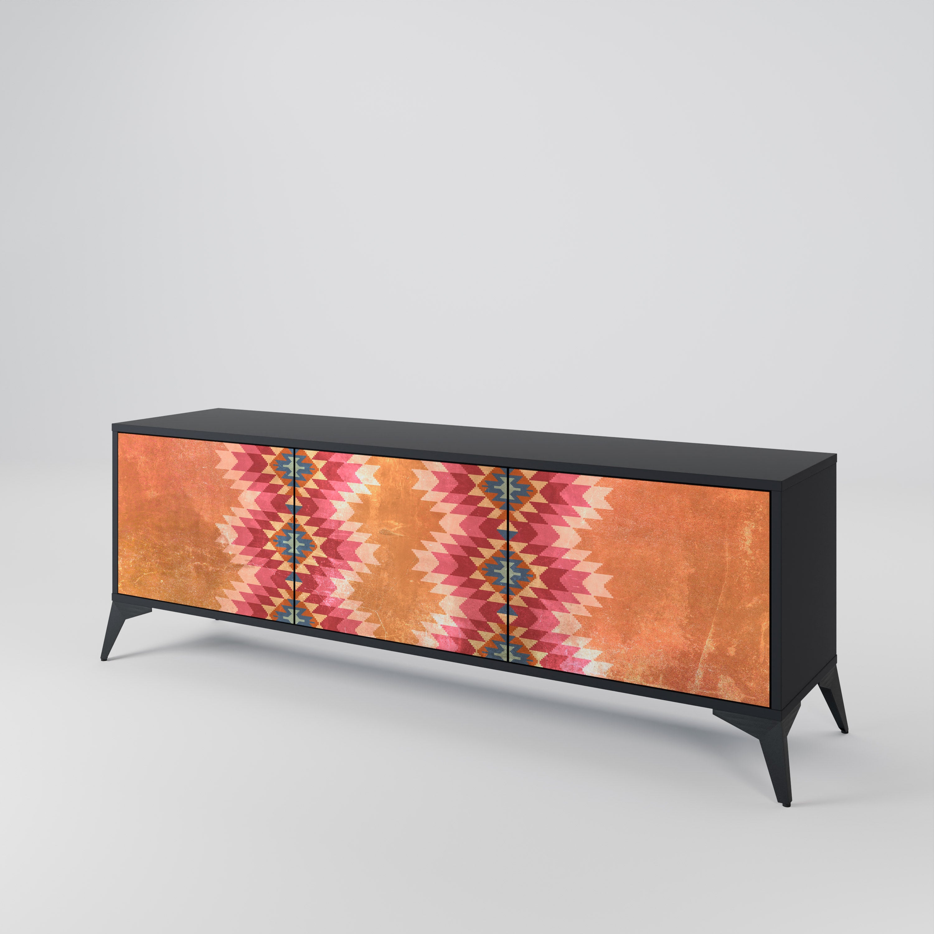 INDIAN FOLK Mueble de TV de 3 Puertas
