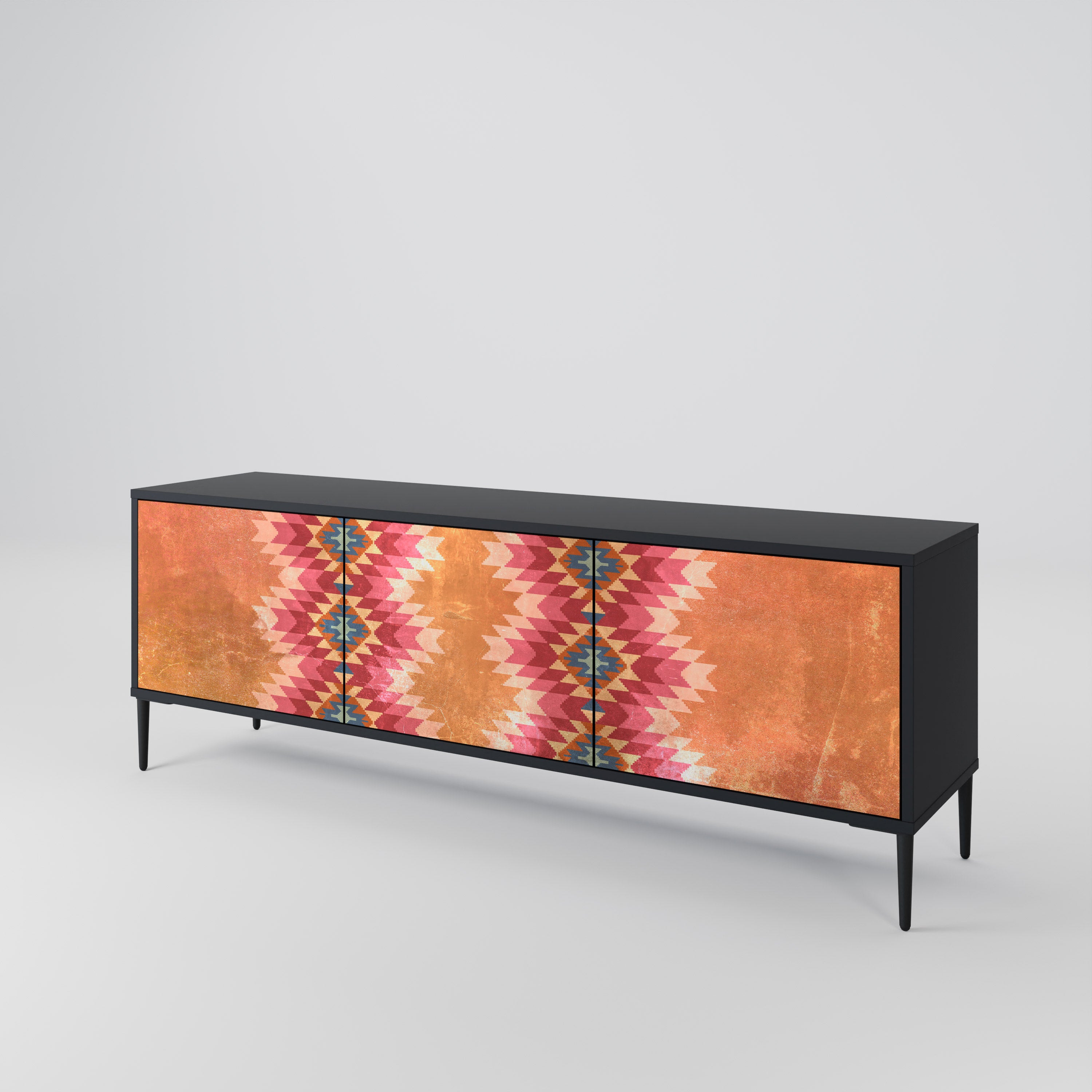 INDIAN FOLK Mueble de TV de 3 Puertas