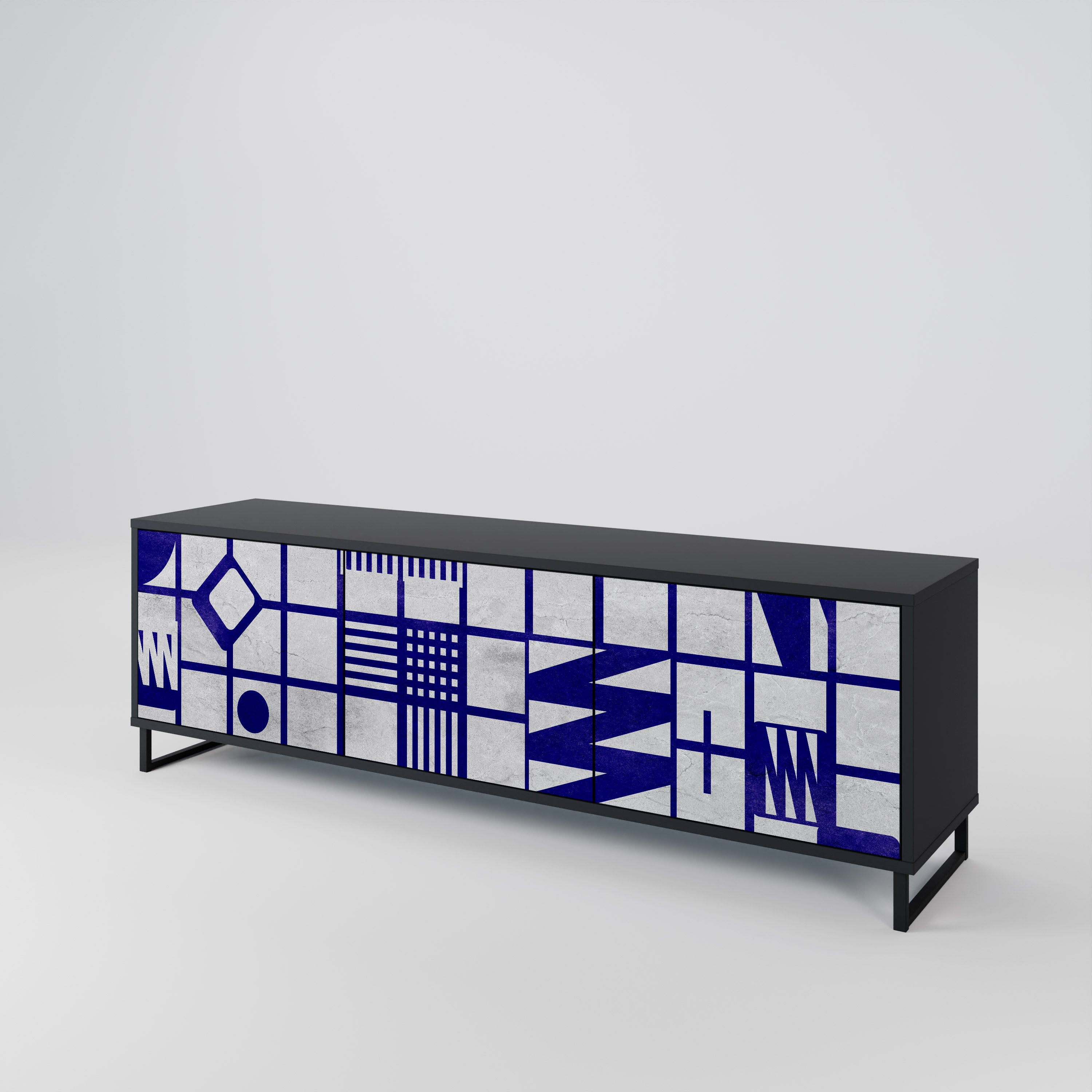 THE RIGHT PLACES Mueble de TV de 3 Puertas