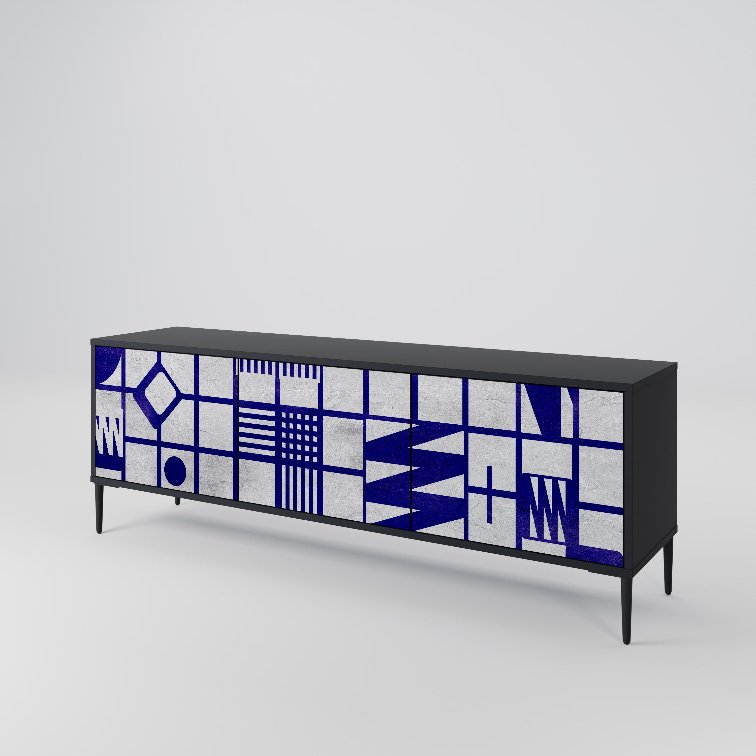 THE RIGHT PLACES Mueble de TV de 3 Puertas