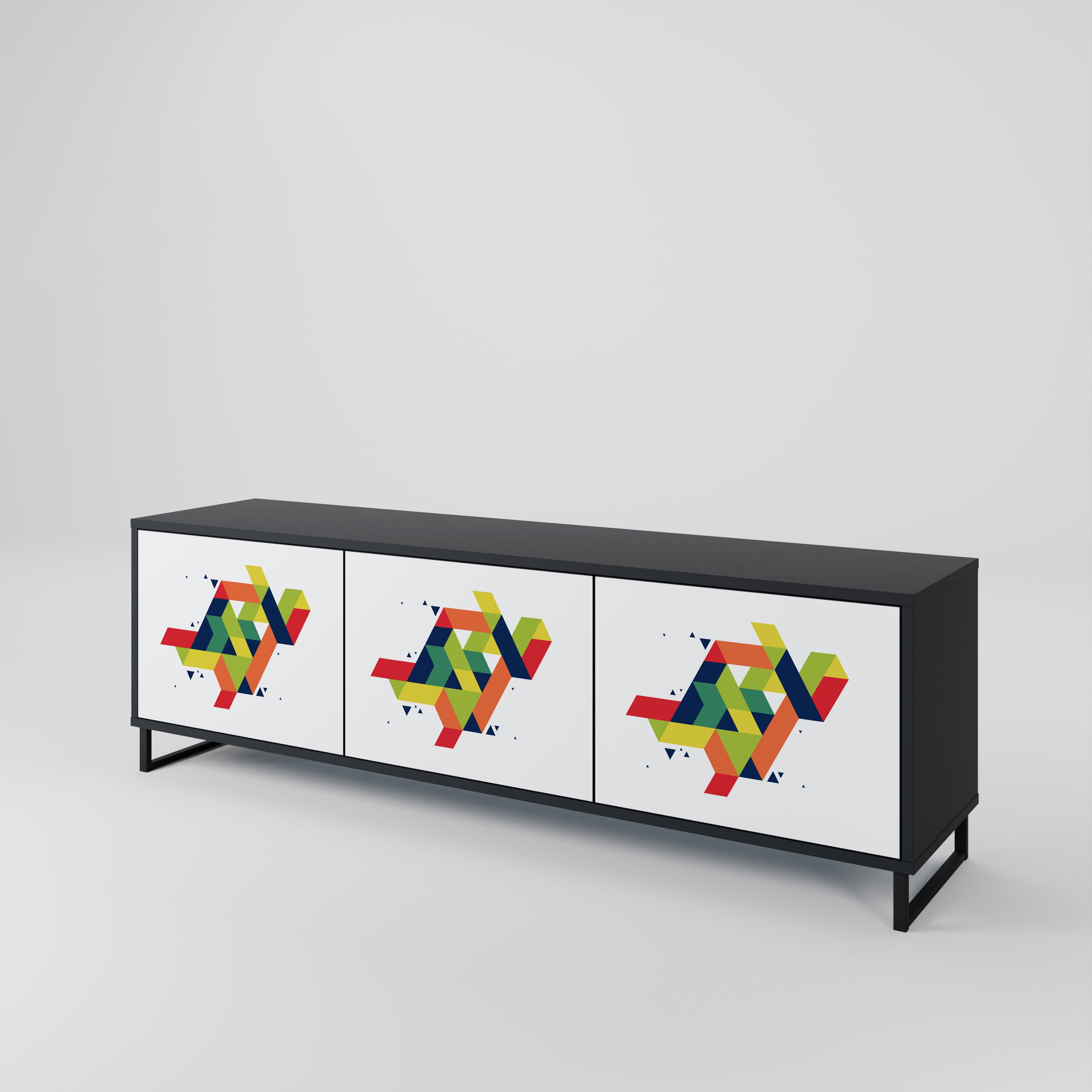 FUTURE SIGN Mueble de TV de 3 Puertas